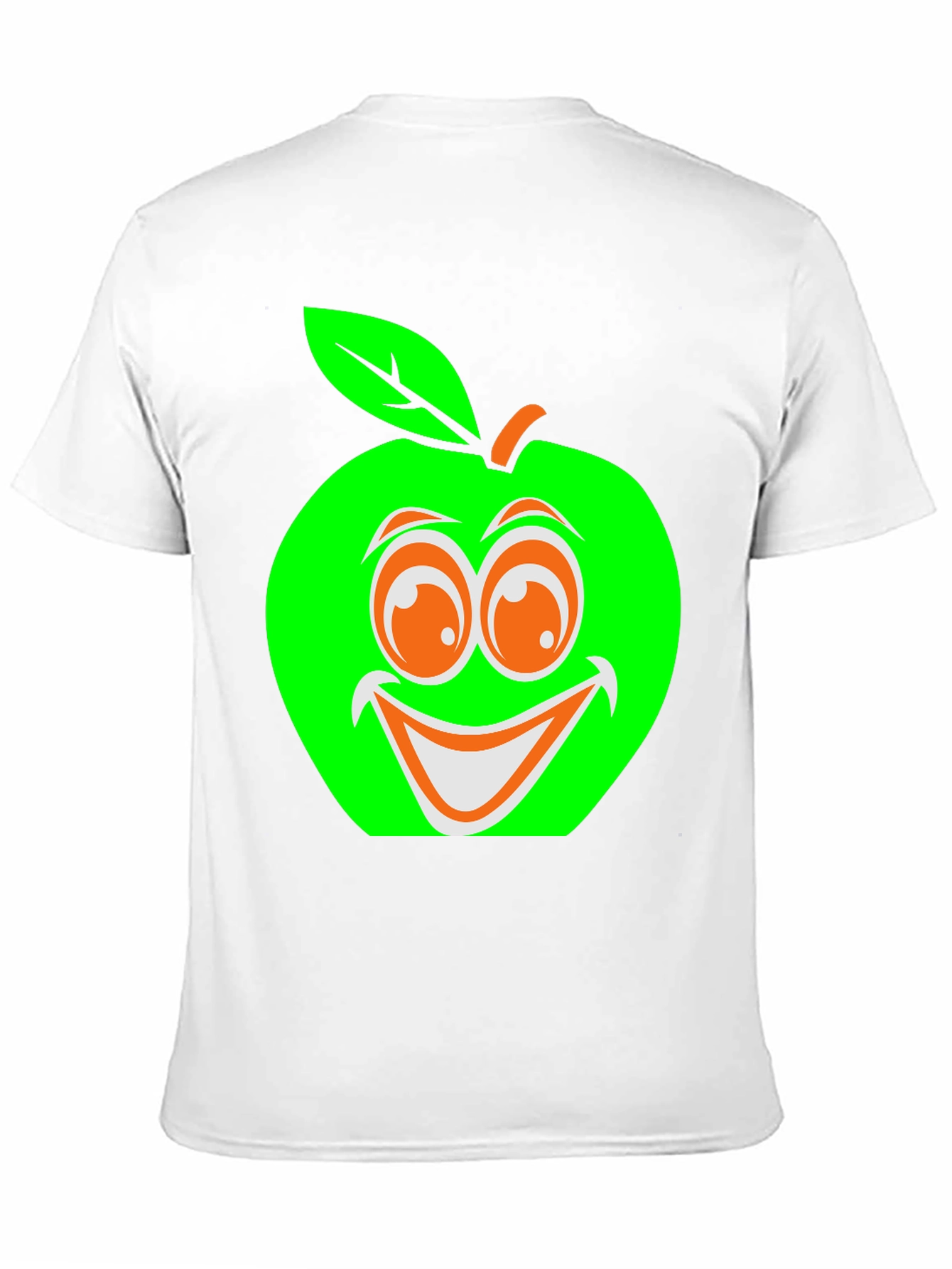 Black Funny Apple Graphic T-Shirt view 11