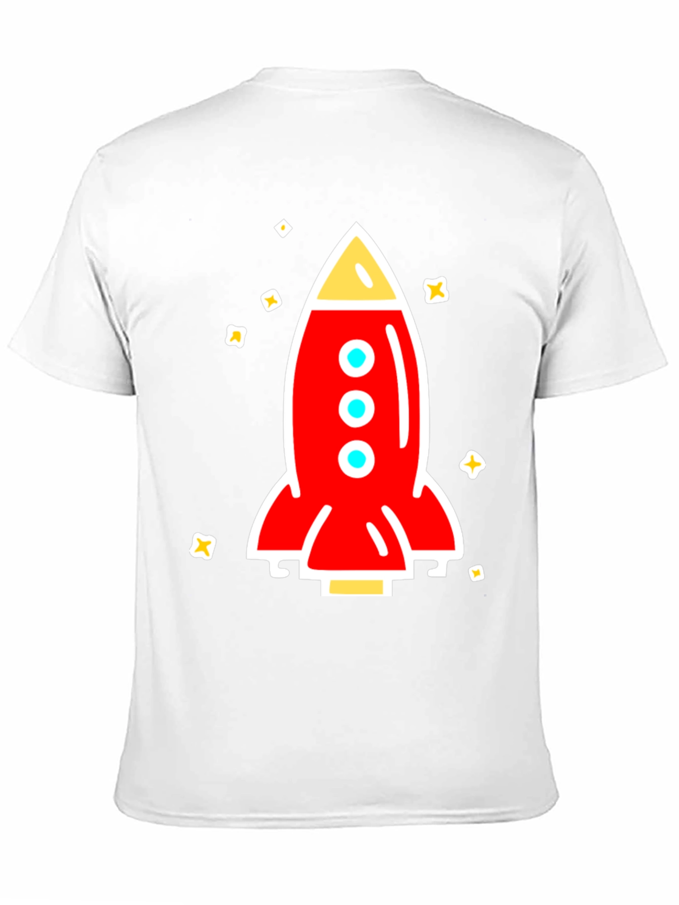 Black Rocket Graphic Tee - Space Adventure Shirt view 11