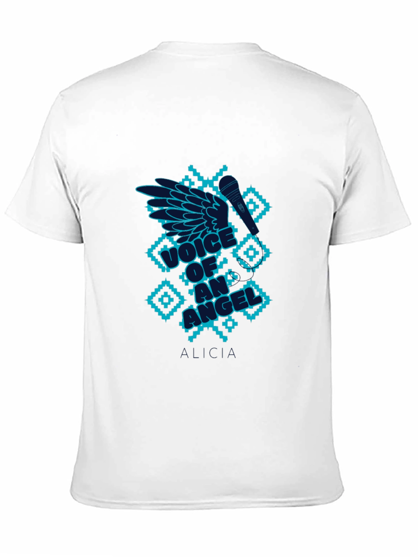 Black Voice of an Angel T-Shirt | Musical Design view 11