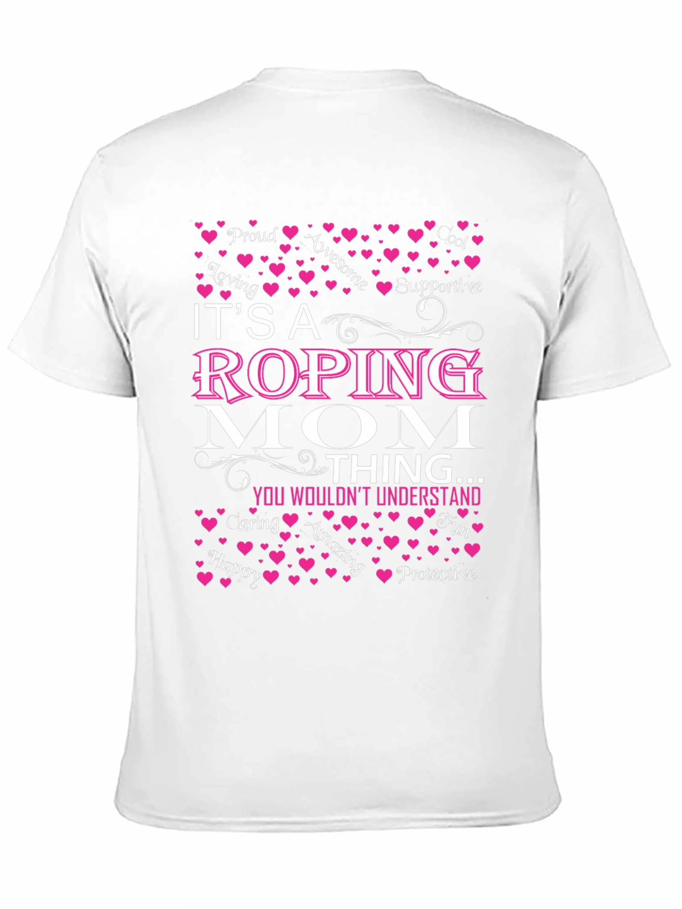 Black Roping Mom T-Shirt - Gift for Mom view 11