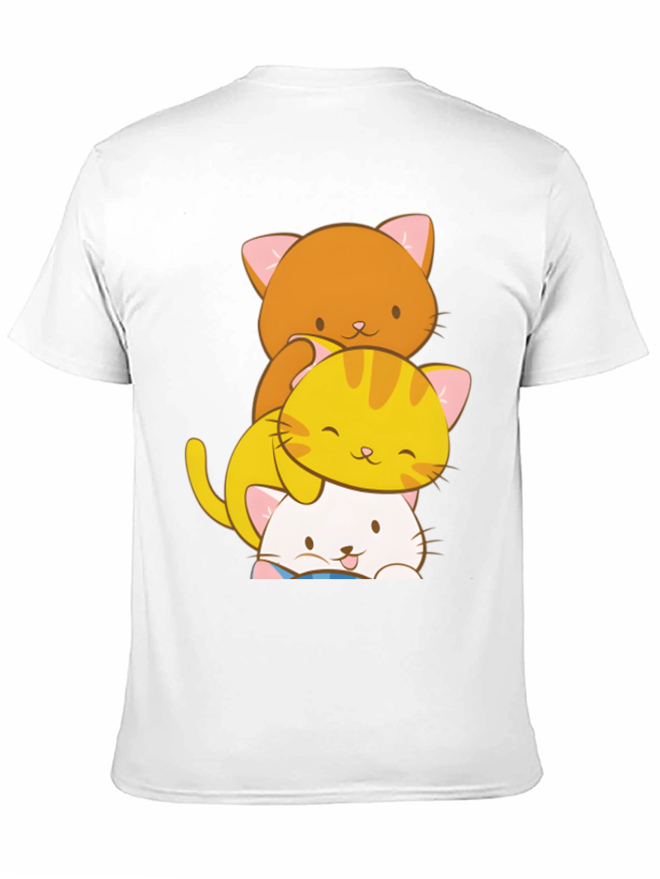 Black Stacked Cats Graphic T-Shirt - Purrfect Style view 11