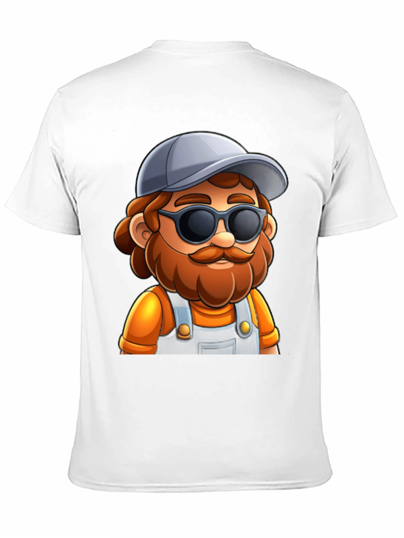 Cartoon Character Graphic Tee - Cool Carpenter Style - 11