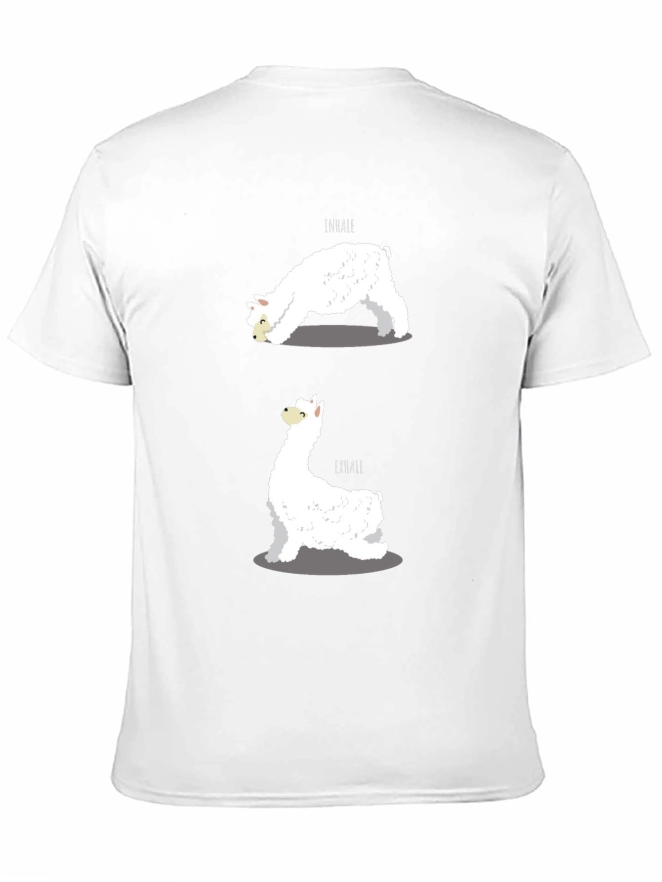 Black Llama Yoga T-Shirt view 11