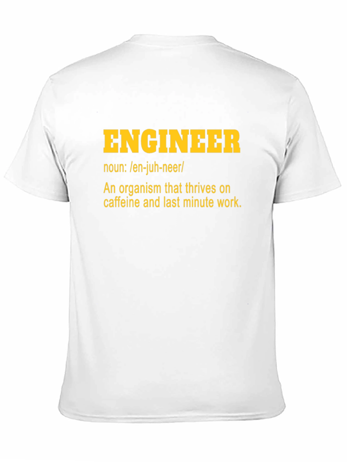 Black Engineer Definition Graphic T-Shirt view 11