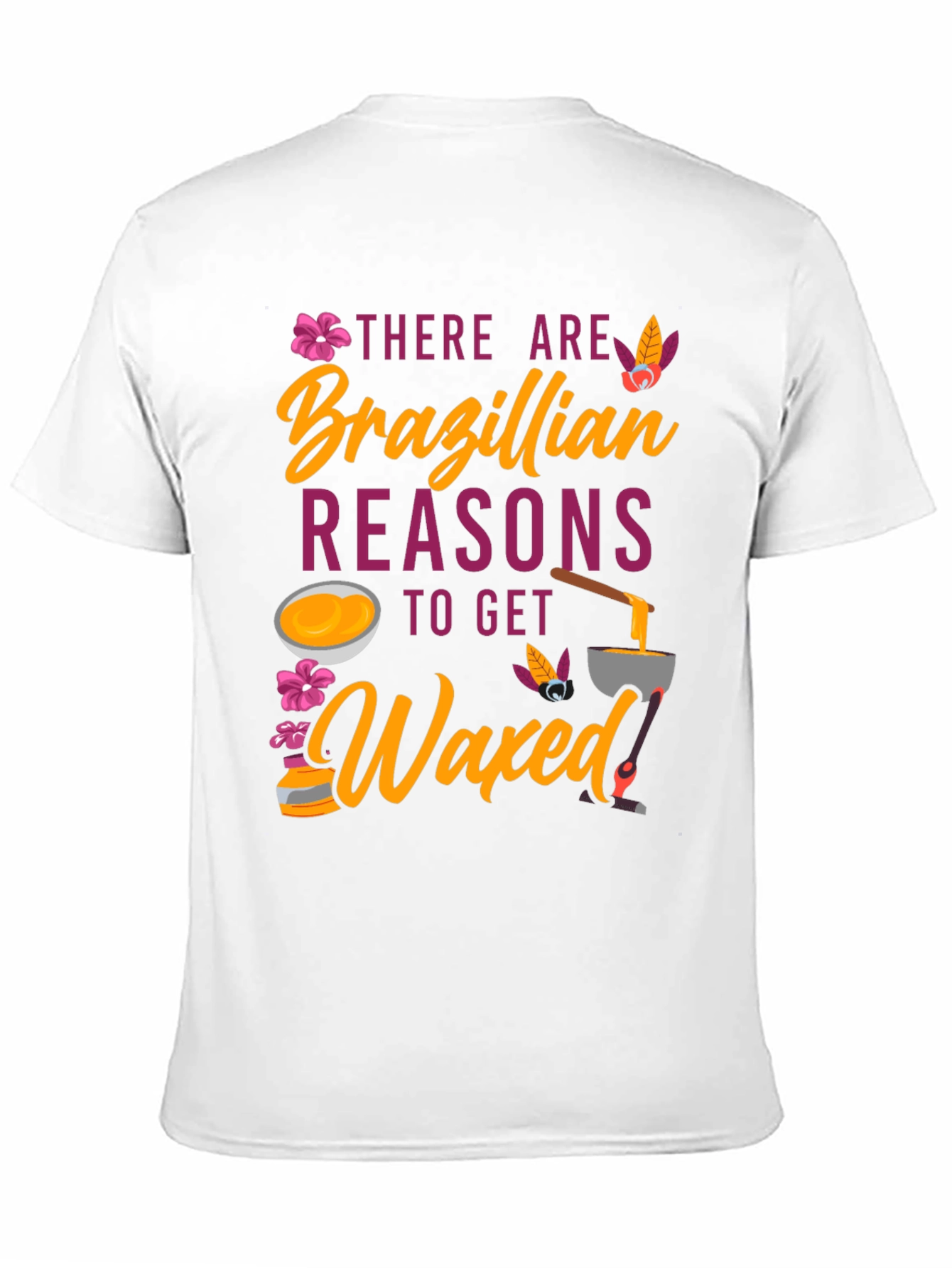 Black Brazilian Waxed T-Shirt Funny Spa Day Tee view 11