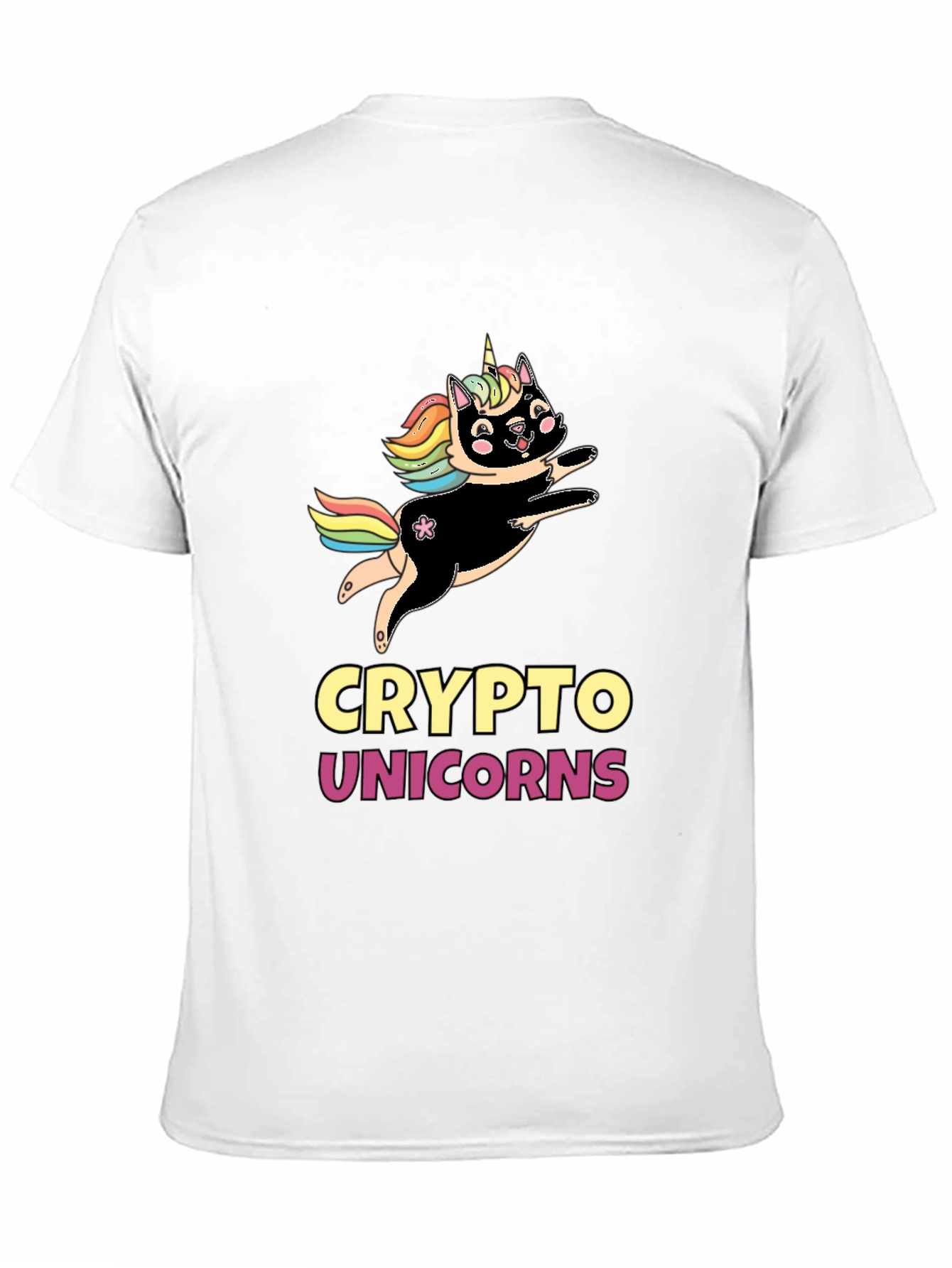 Black Crypto Unicorns Black T-Shirt view 11