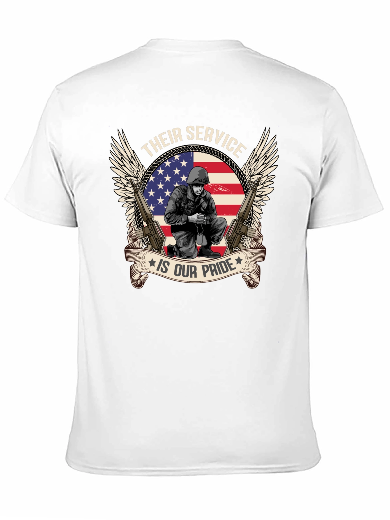 Patriotic T-Shirt - Their Service Is Our Pride - 11