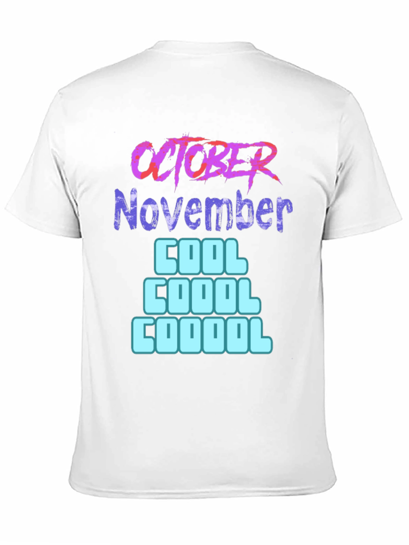 Black October November Cool Graphic T-Shirt view 11