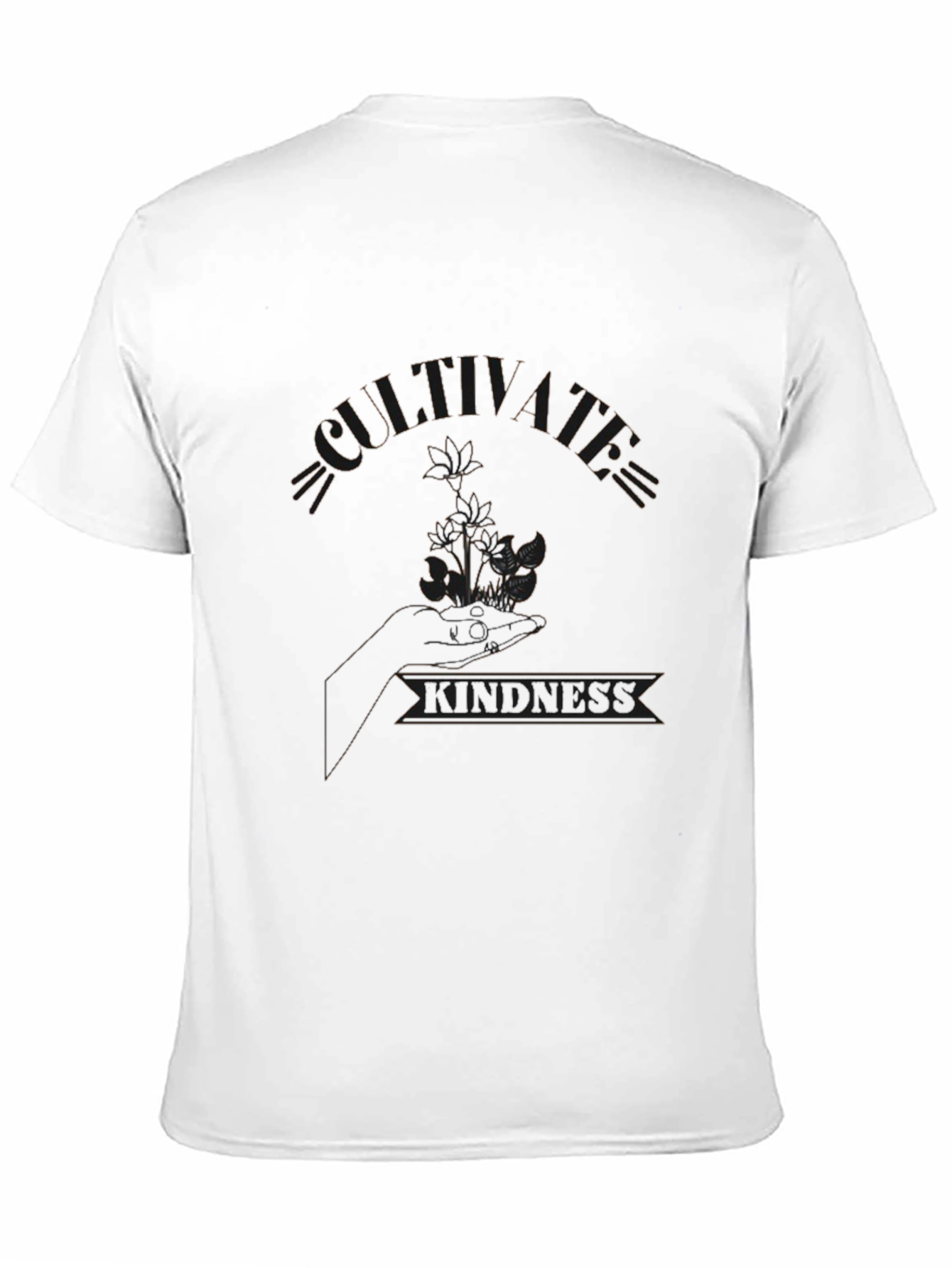 Black Cultivate Kindness Black Graphic Tee view 11