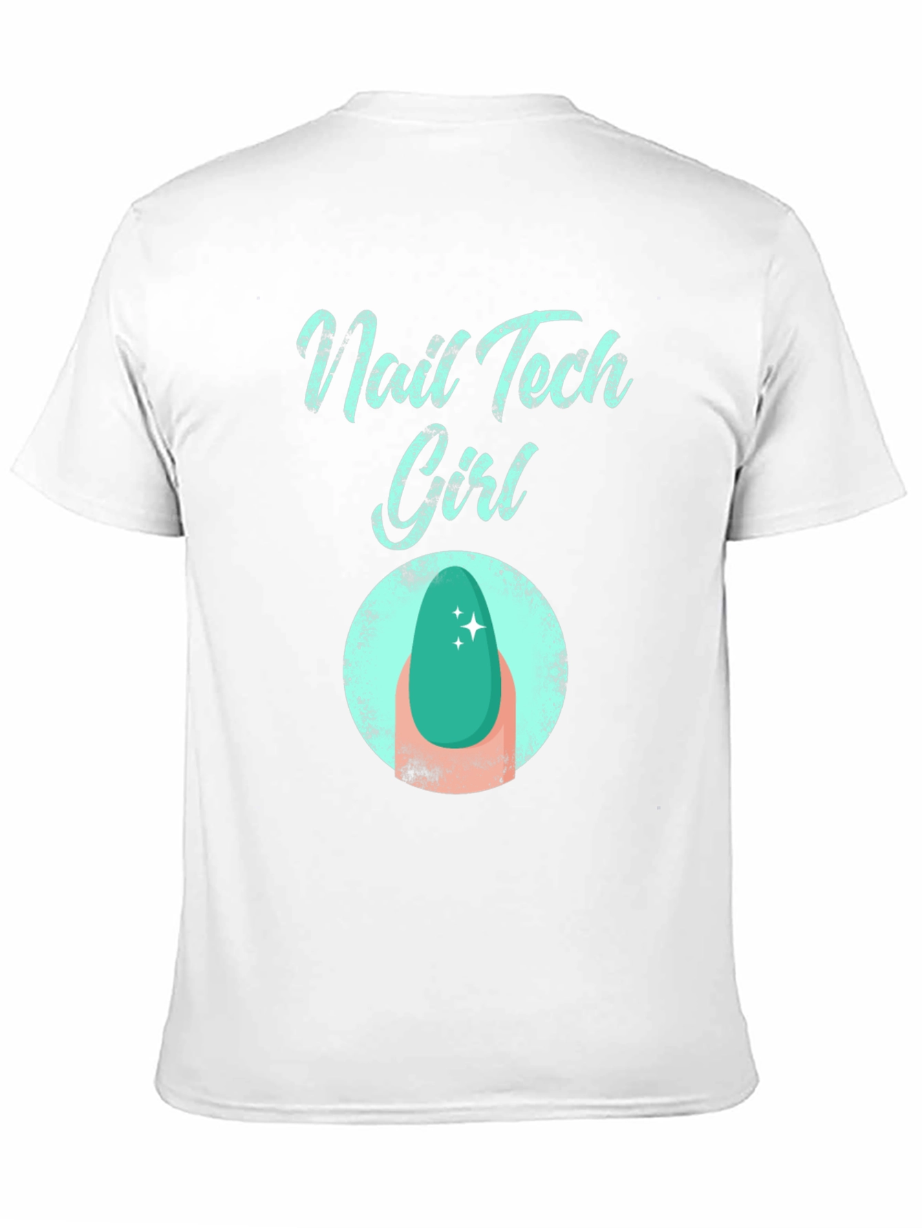 Black Nail Tech Girl T-Shirt - Fashionable Graphic Tee view 11