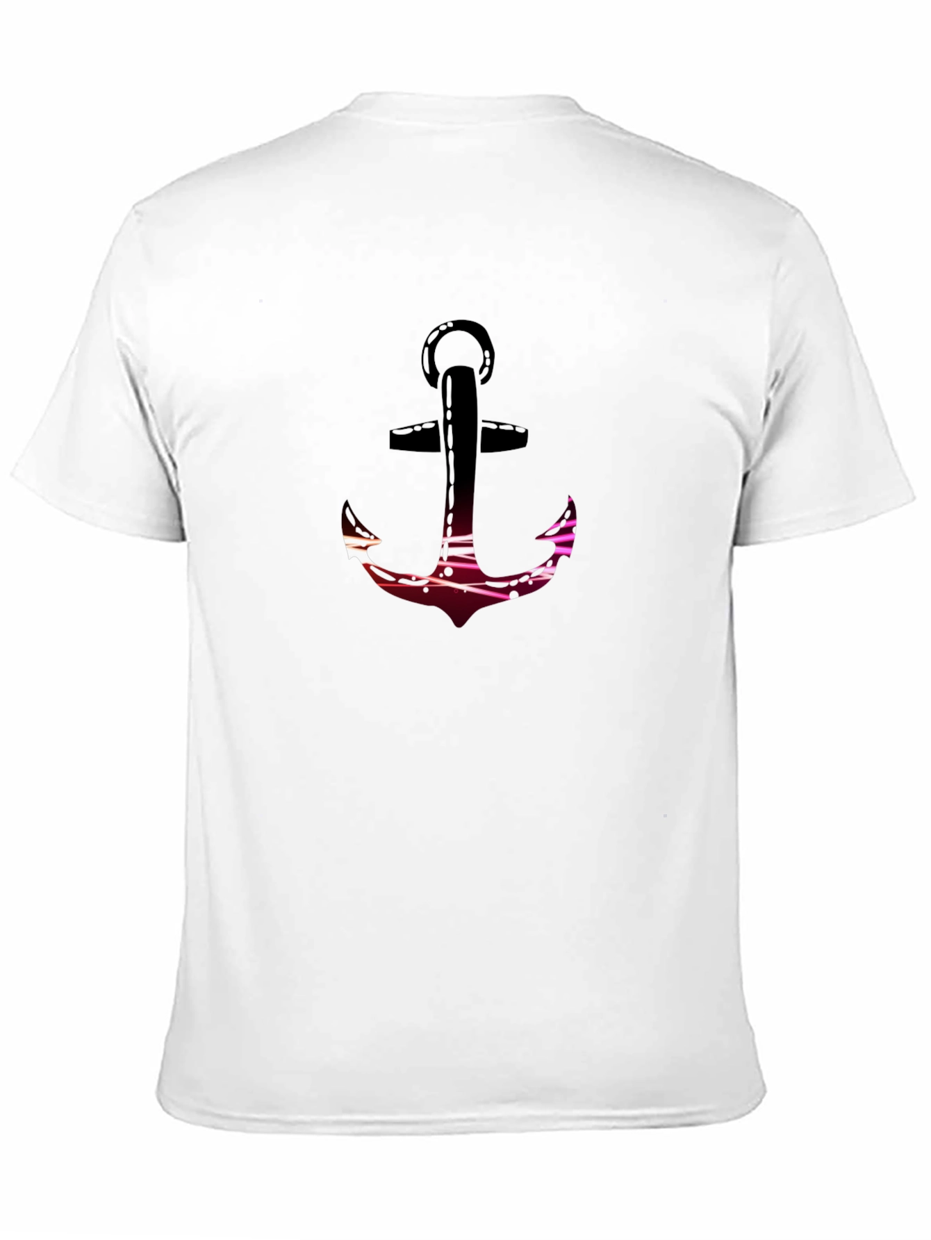 Black Stylish Anchor Graphic T-Shirt view 11