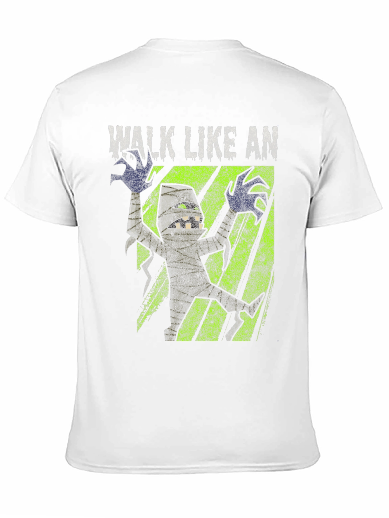 Black Walk Like An Egyptian Mummy Graphic T-Shirt view 11