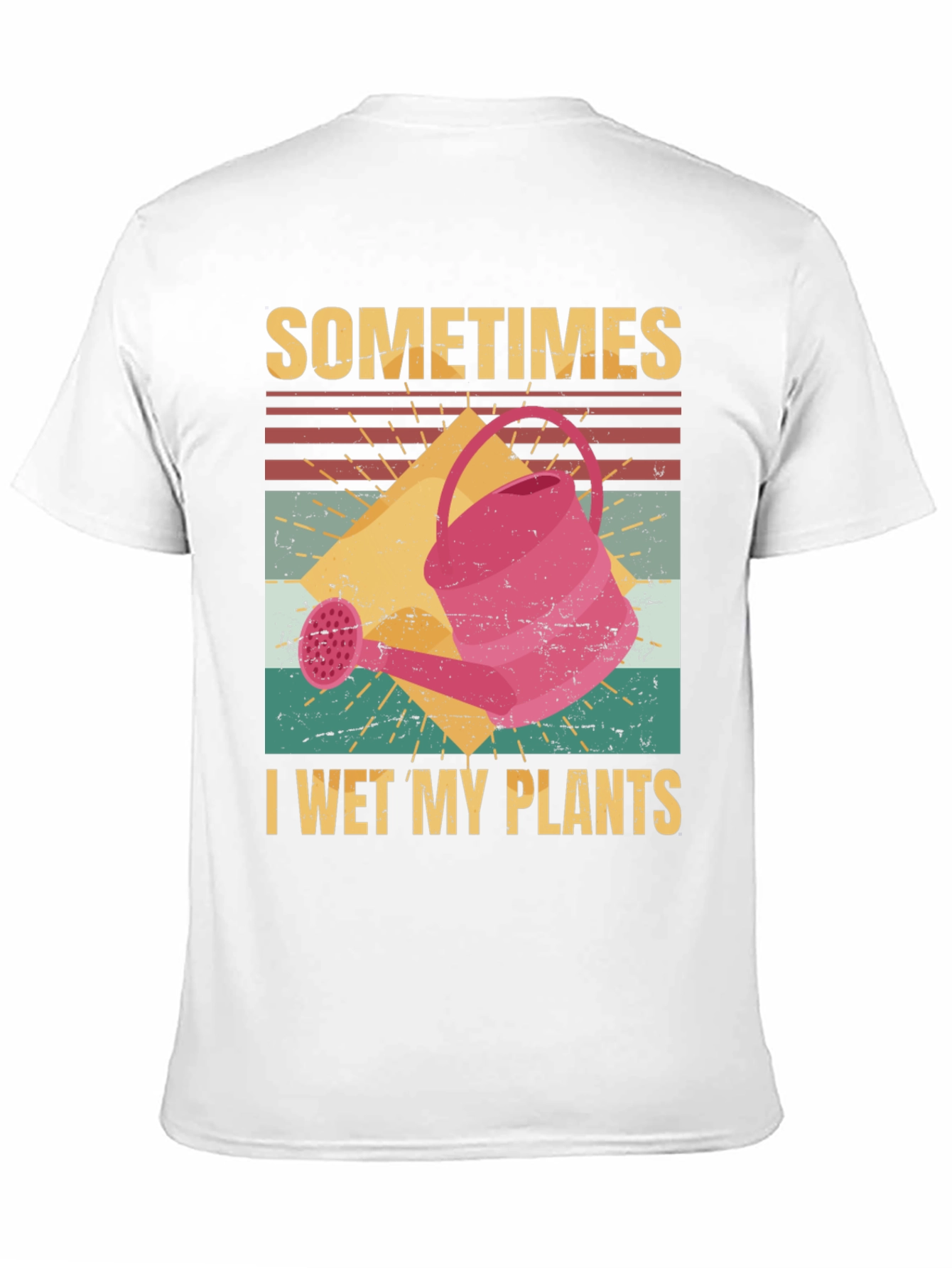 Black Funny Gardening T-Shirt - I Wet My Plants view 11