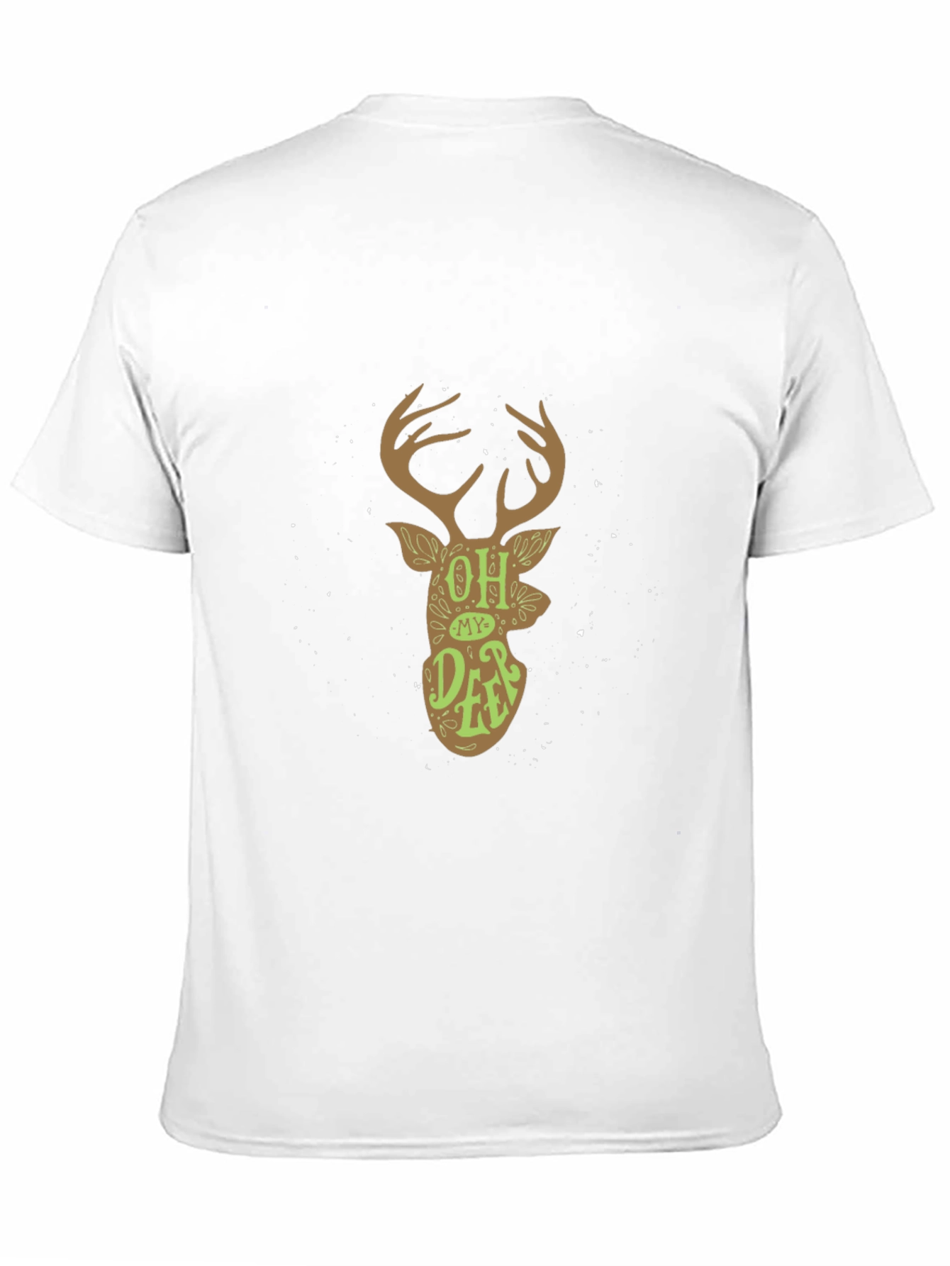 Black Oh My Deer Graphic Tee - Trendy Unisex T-Shirt view 11