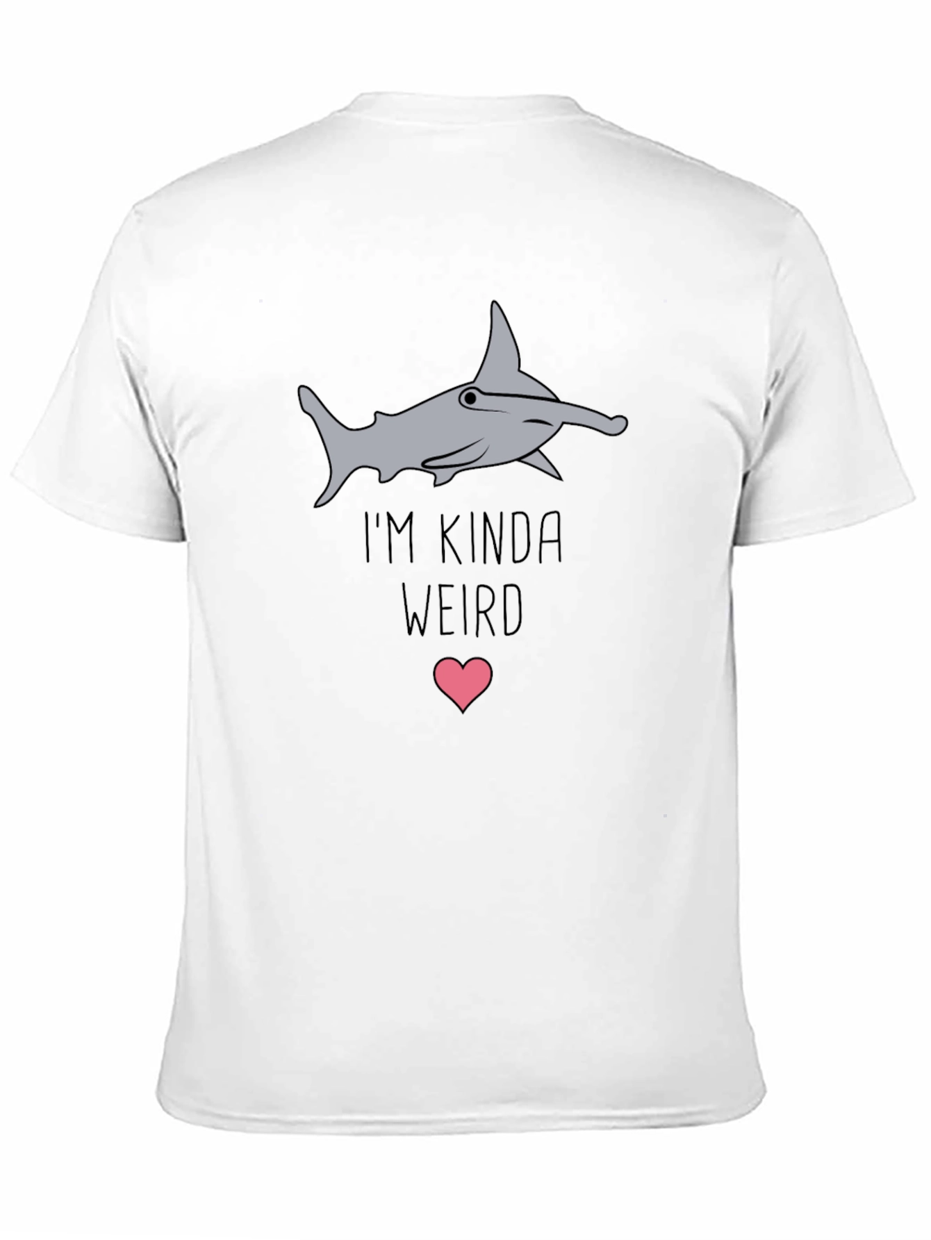 Black I'm Kinda Weird Hammerhead Shark Graphic Tee view 11