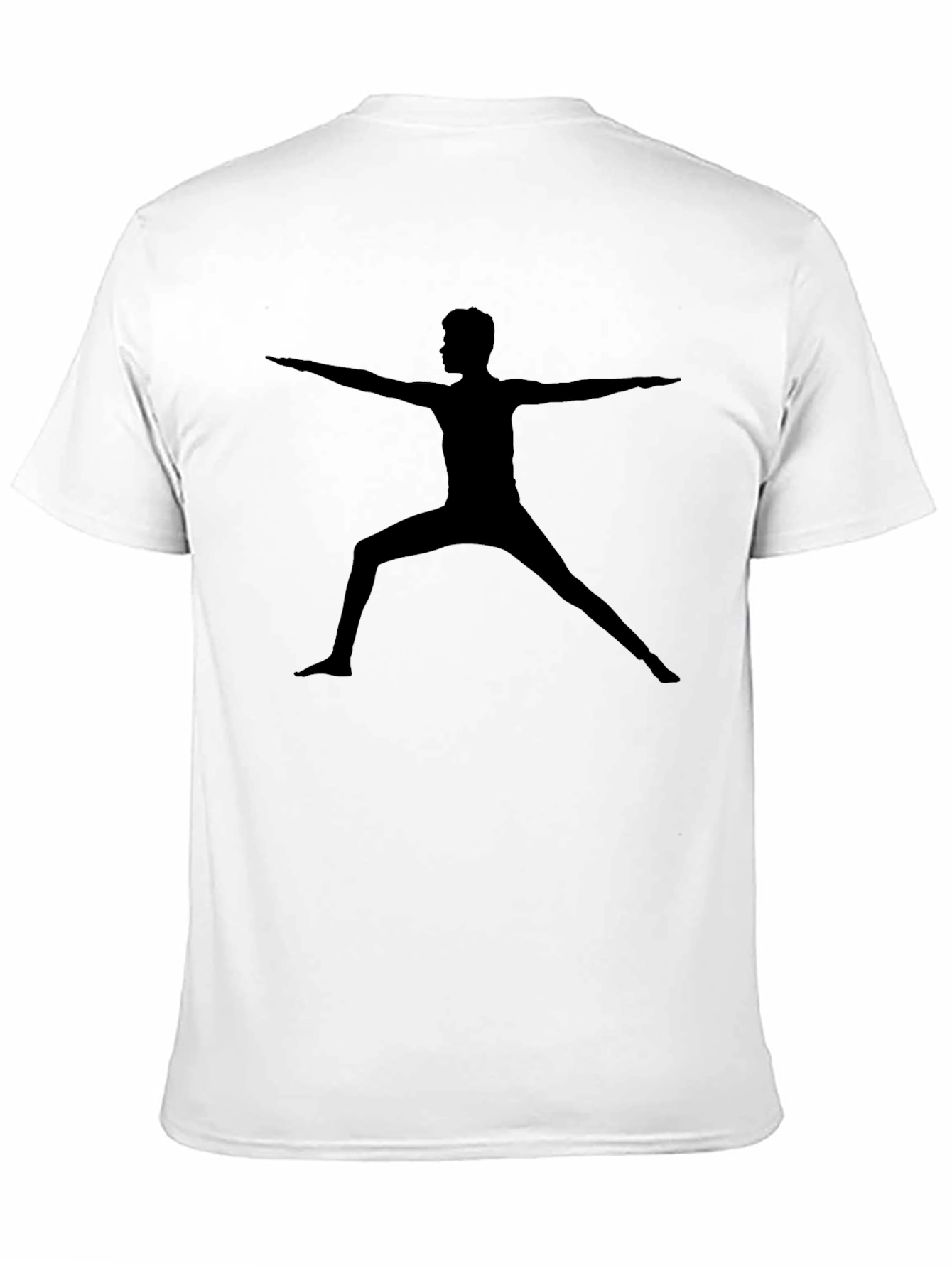 Black Yoga Pose Graphic Tee - Soft Cotton Blend view 11