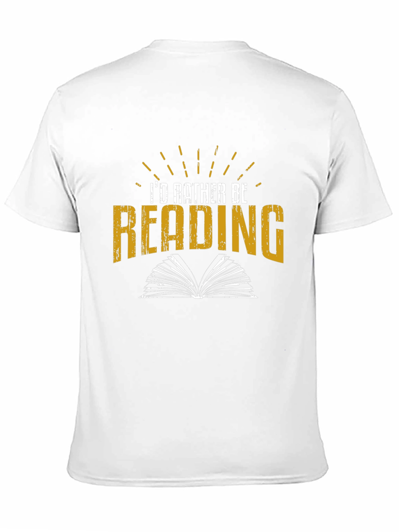 Black I'd Rather Be Reading T-Shirt view 11