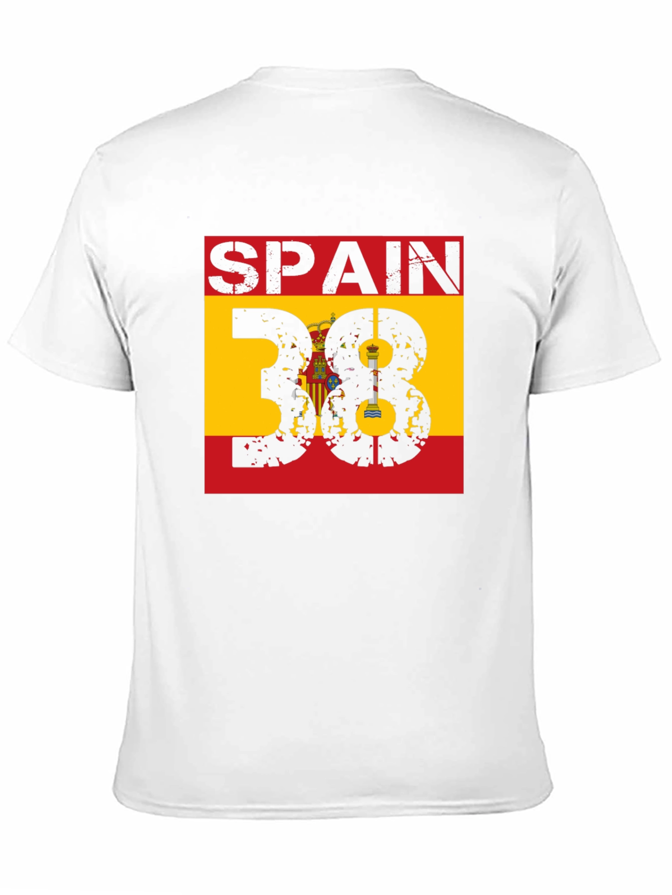 Spain 38 Graphic T-Shirt - Men's Black Tee - 11