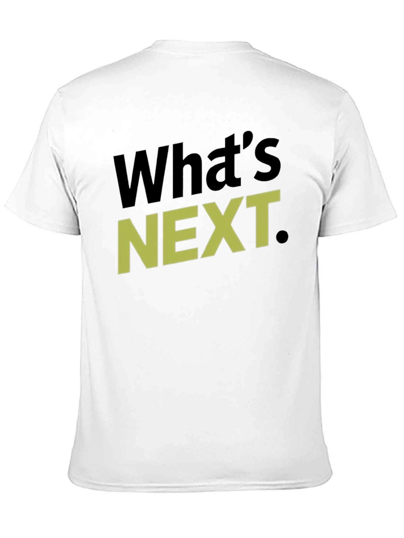 Black What's Next T-Shirt, Graphic Tee, Casual Wear view 11