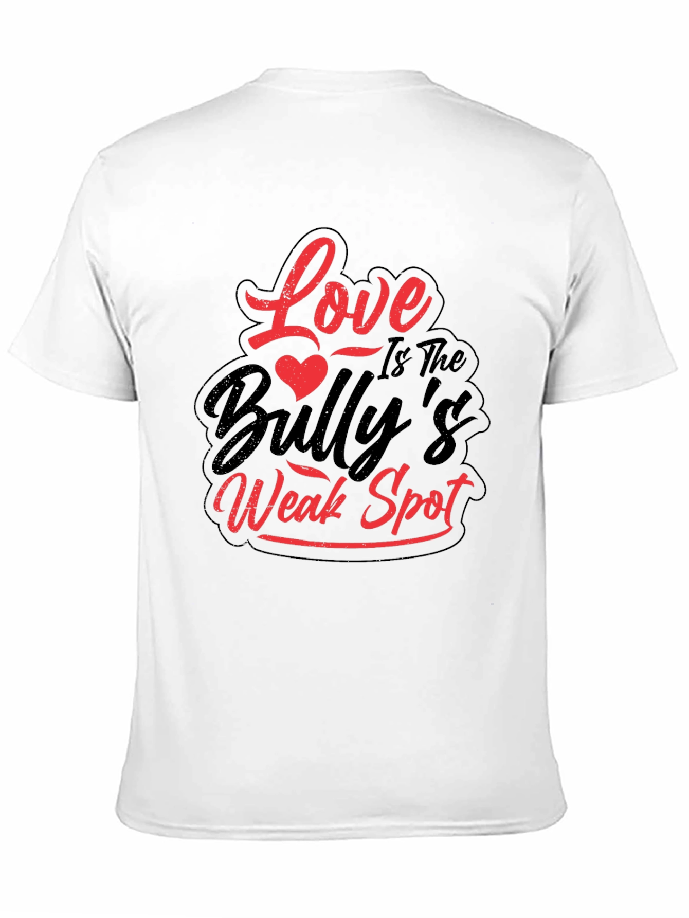 Black Love is The Bully's Weak Spot Black T-Shirt view 11