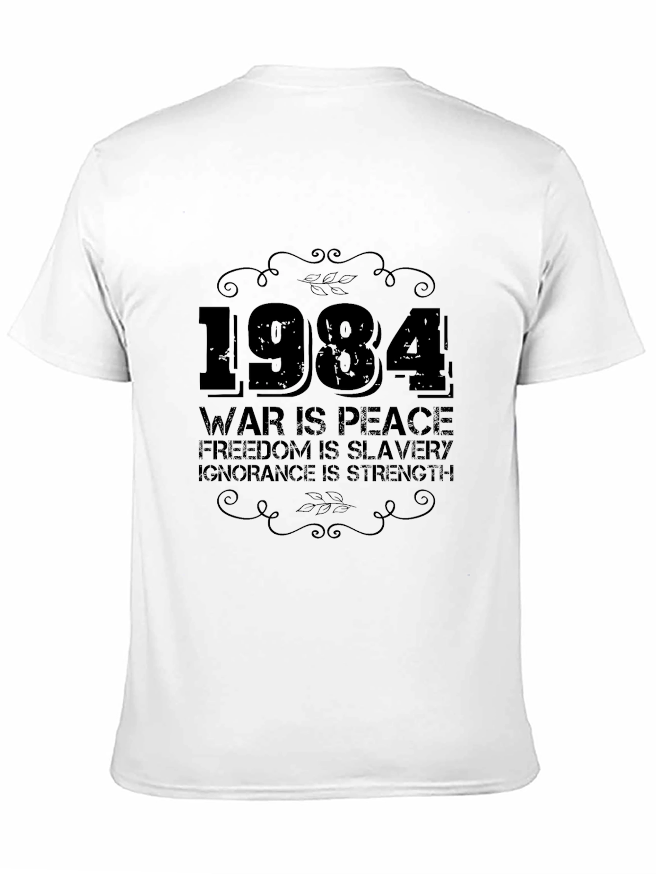 Black 1984 War is Peace Graphic T-Shirt view 11