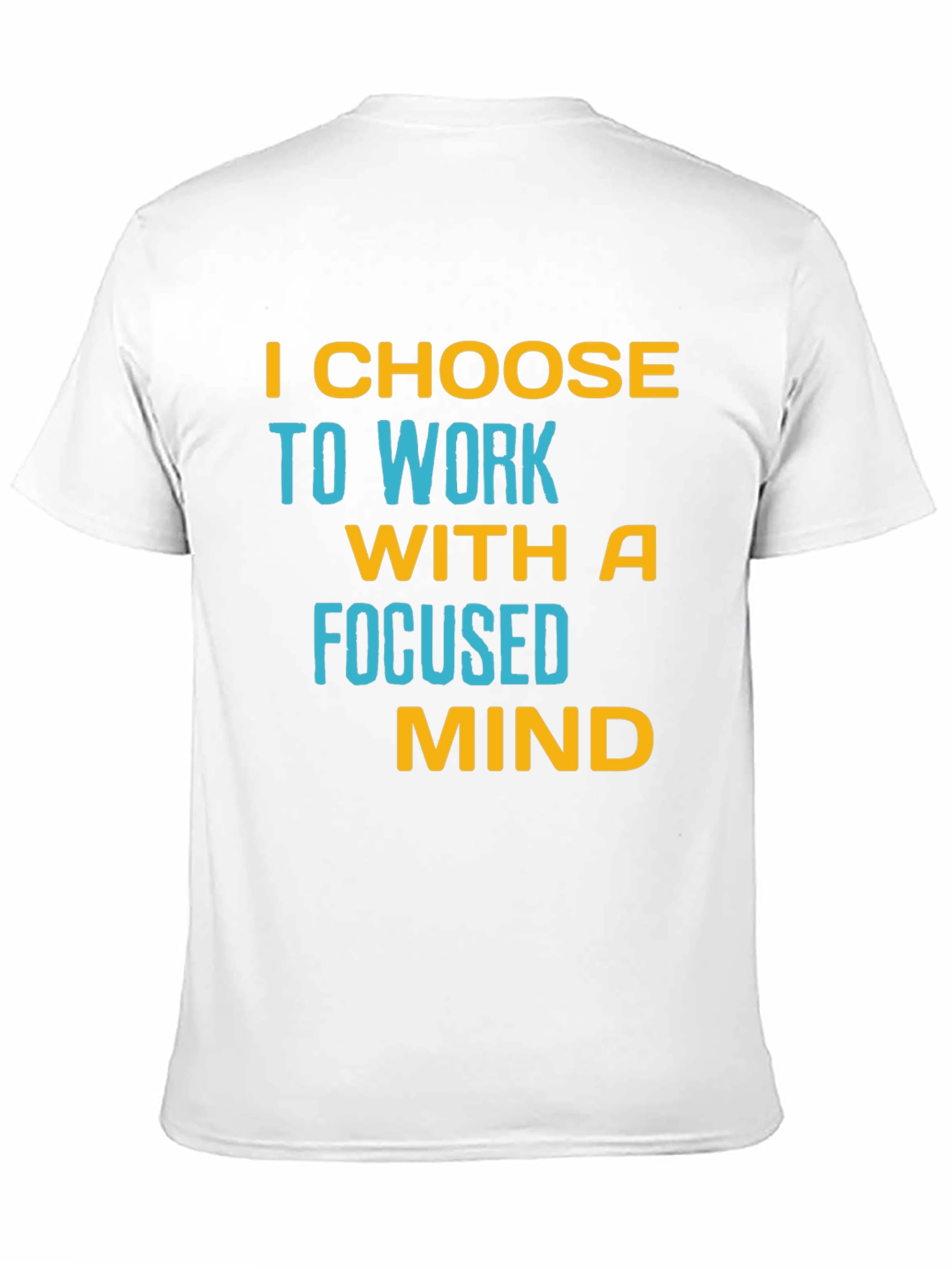 Black Focused Mind T-Shirt - Motivational Black Tee view 11