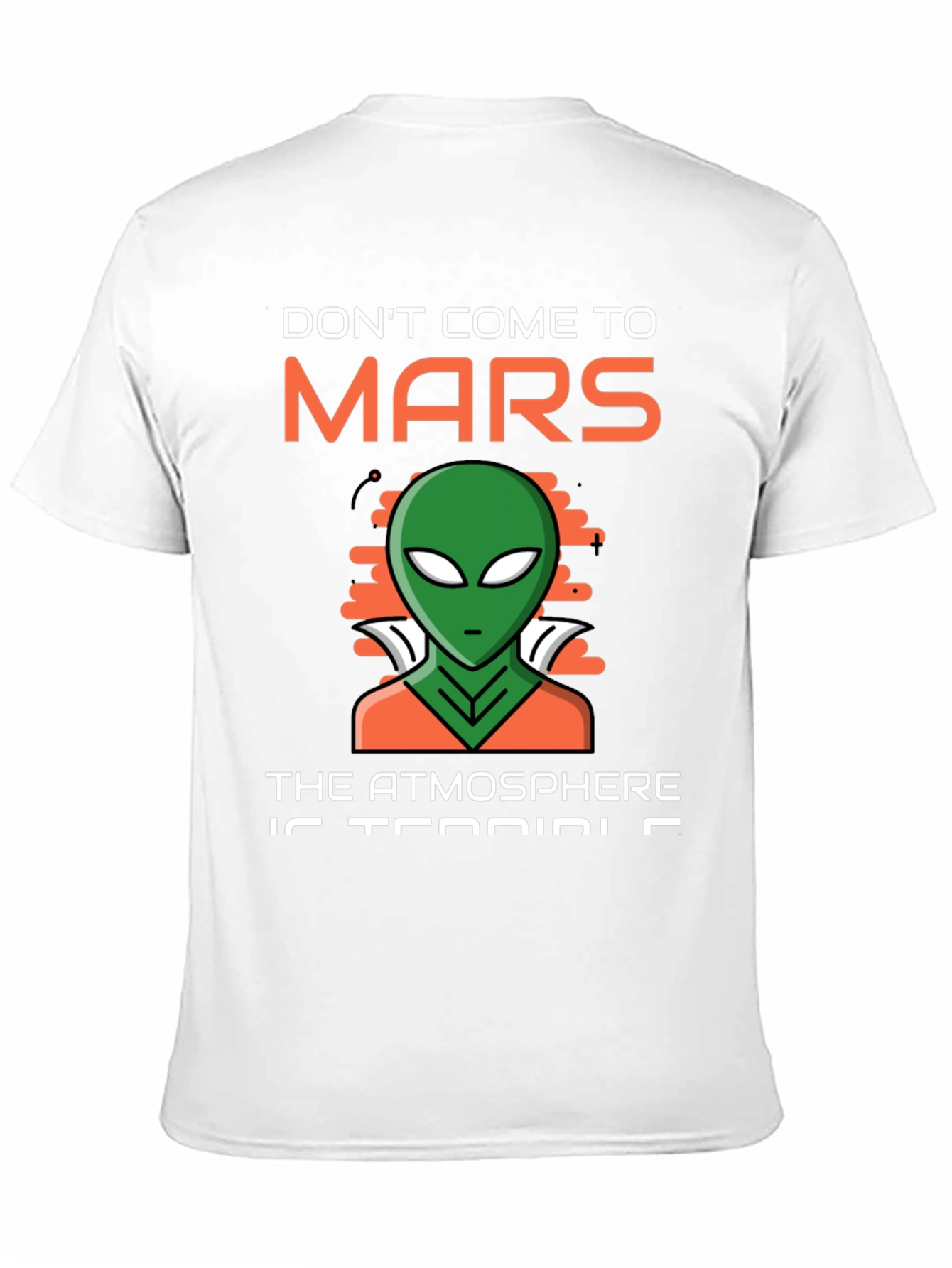 Black Don't Come to Mars T-Shirt Alien Design view 11