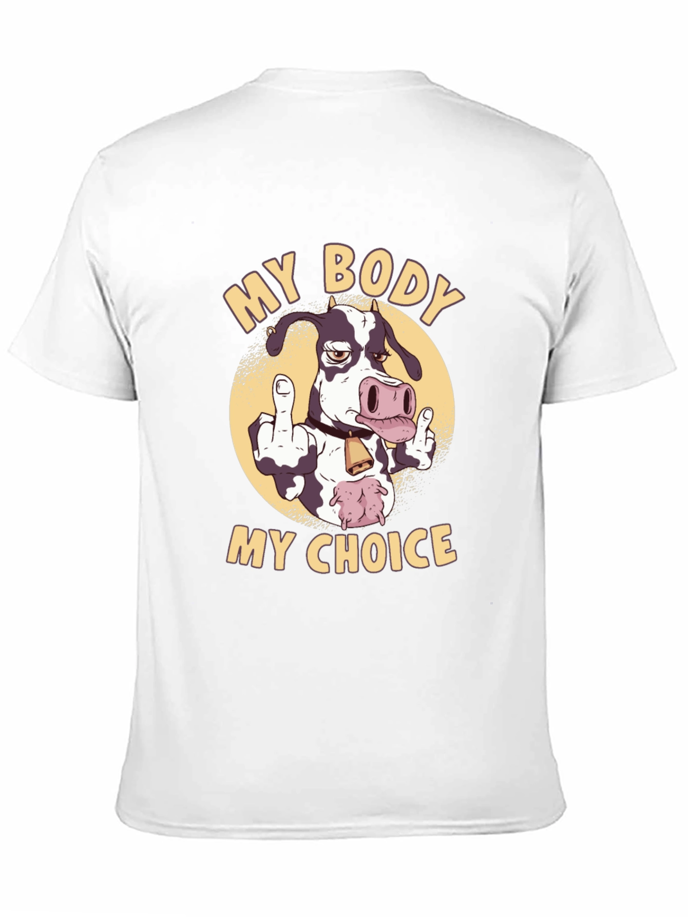 Black My Body My Choice Cow Graphic Tee view 11