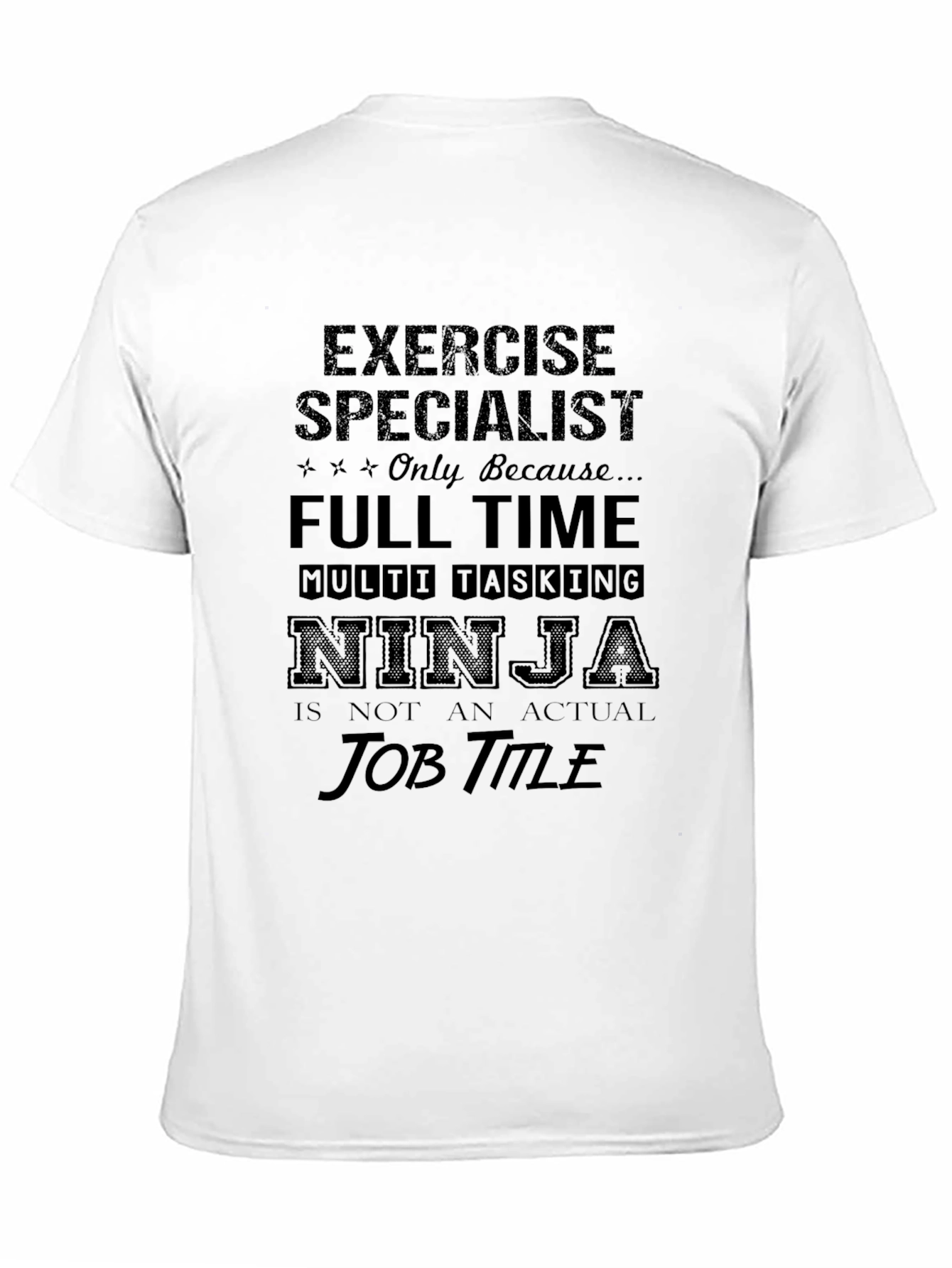 Black Exercise Specialist Ninja T-Shirt view 11