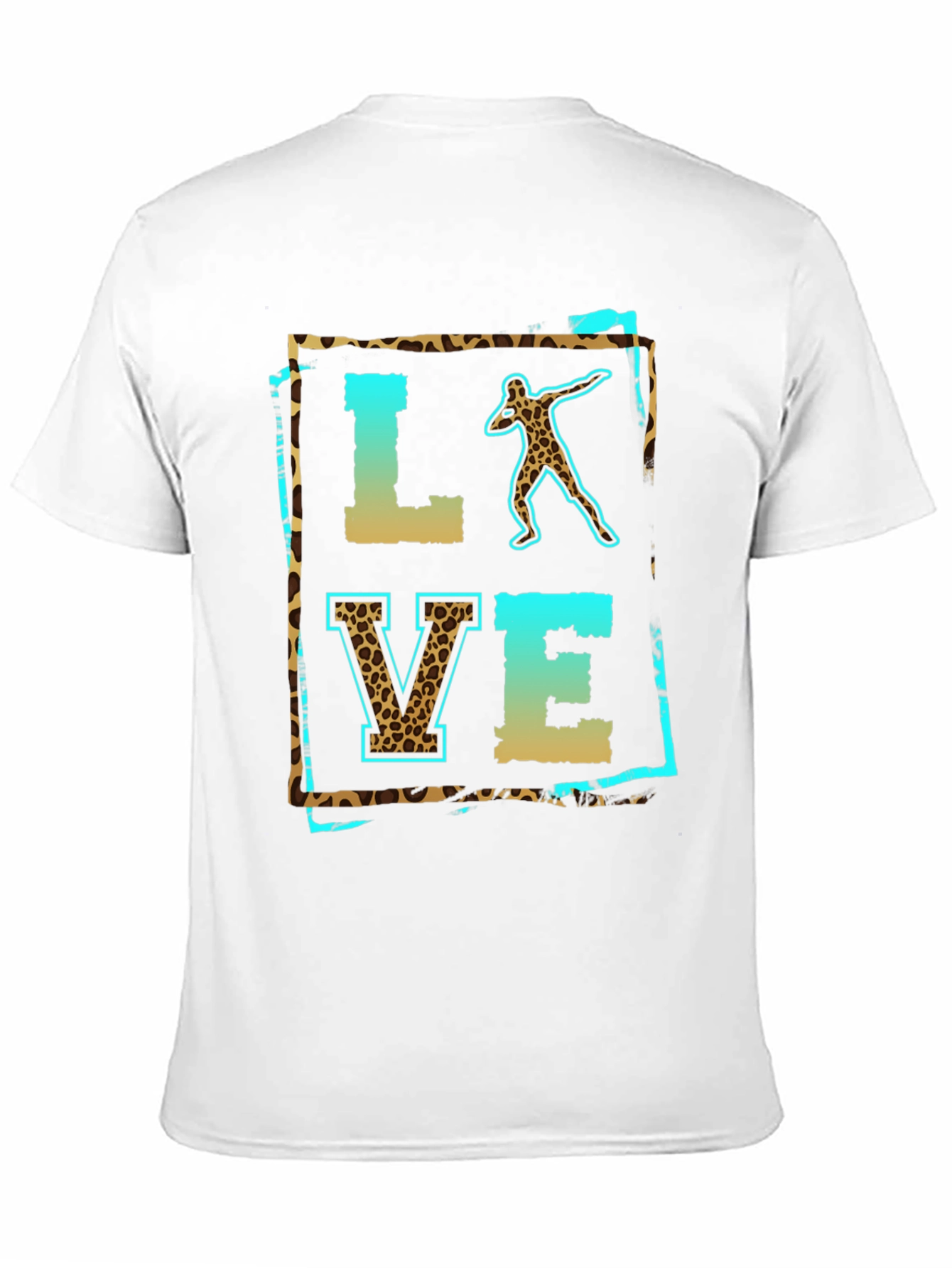 Leopard Print LOVE Shot Put T-Shirt - 11