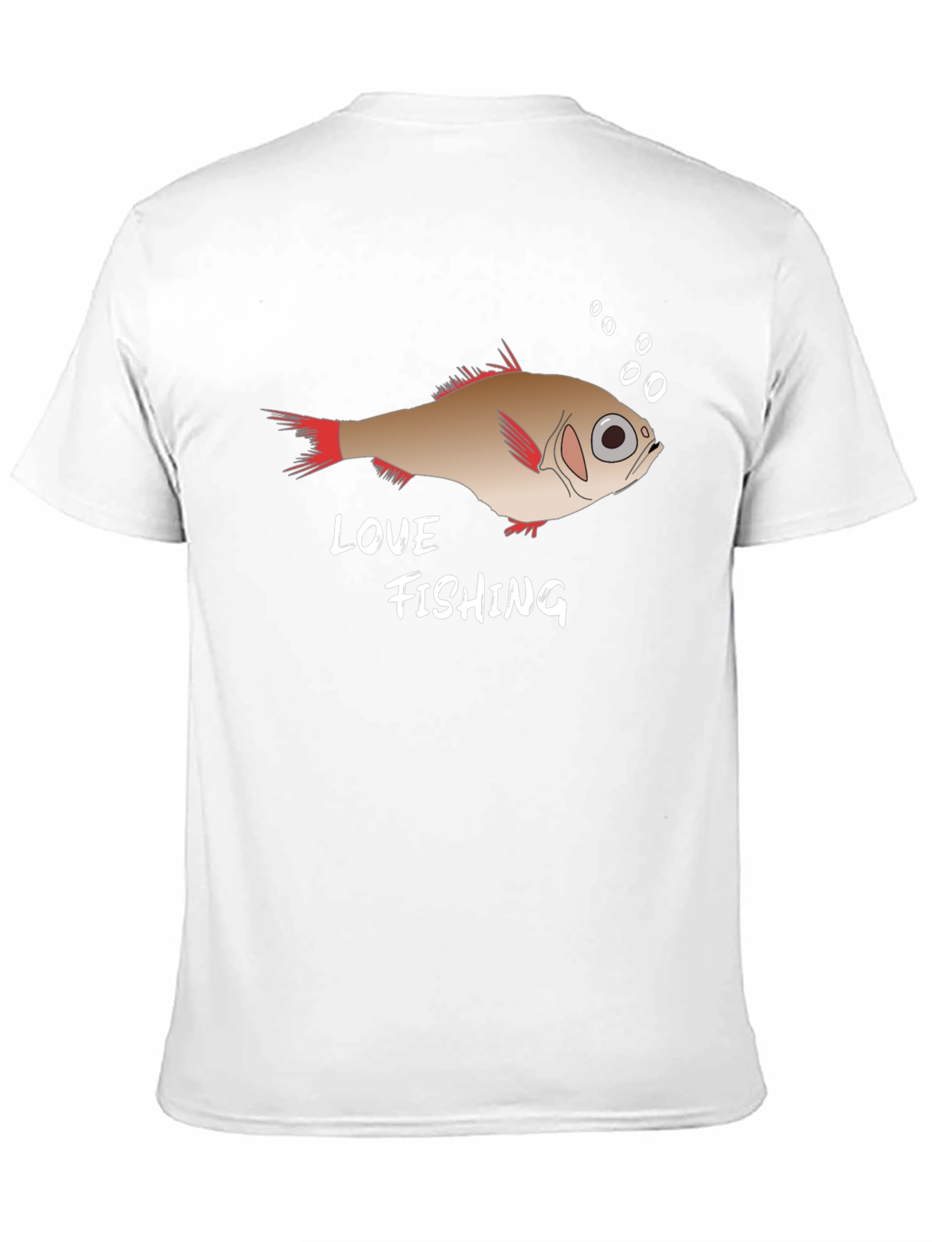 Black Love Fishing Graphic Tee - Black Cotton T-Shirt view 11