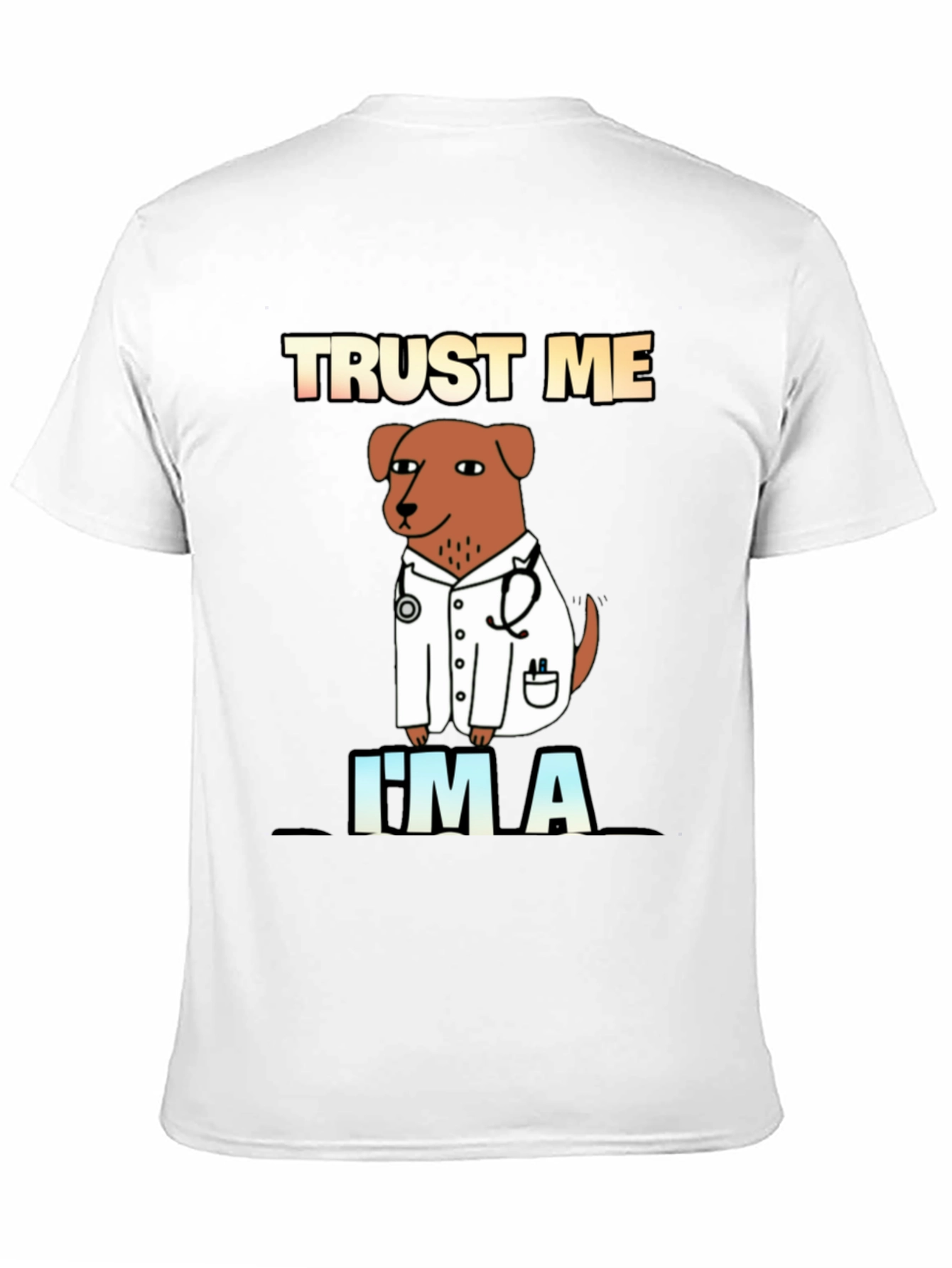 Black Trust Me I'm A Doctor Dog T-Shirt view 11