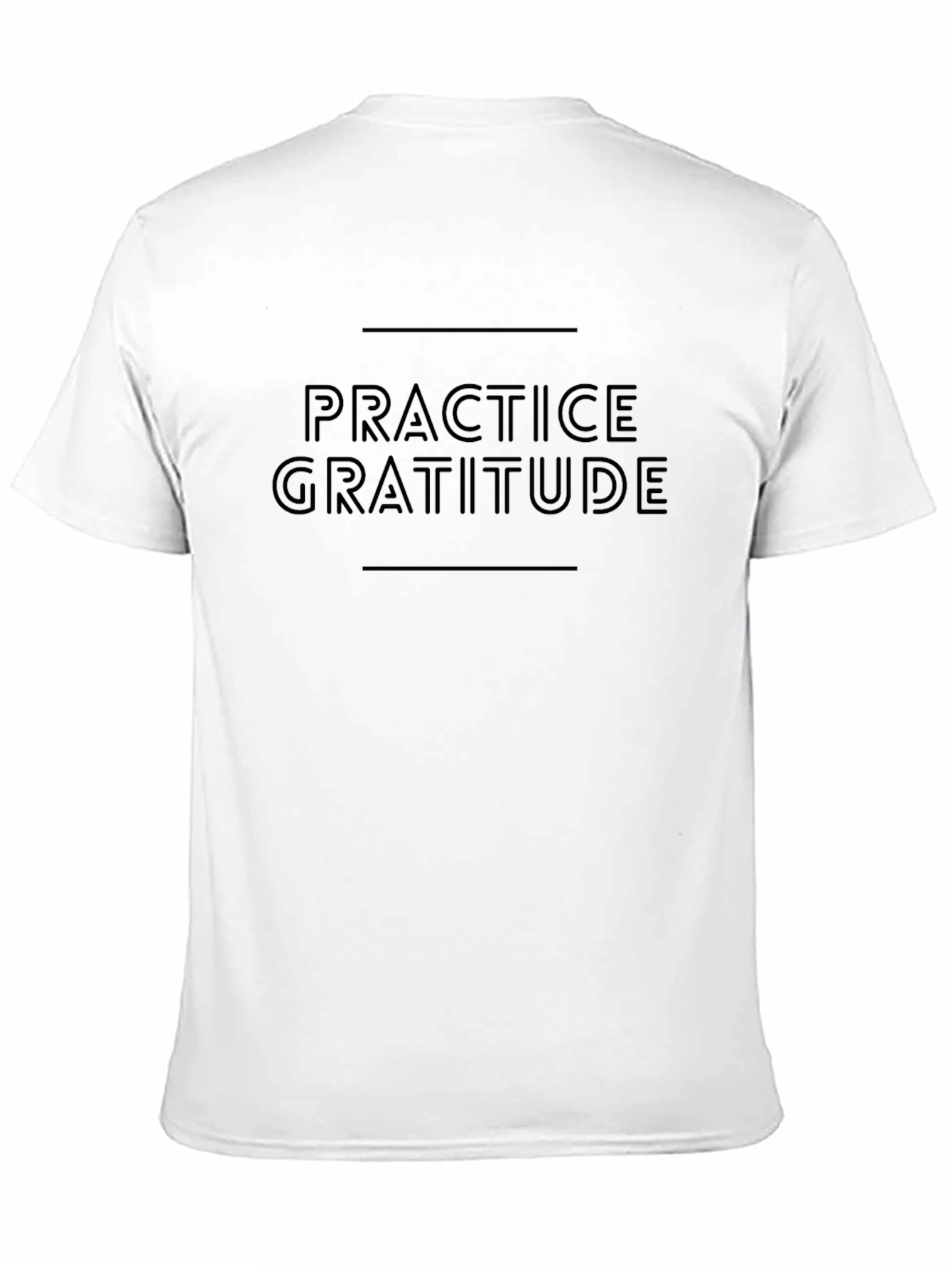 Black Practice Gratitude Graphic Tee - Black view 11