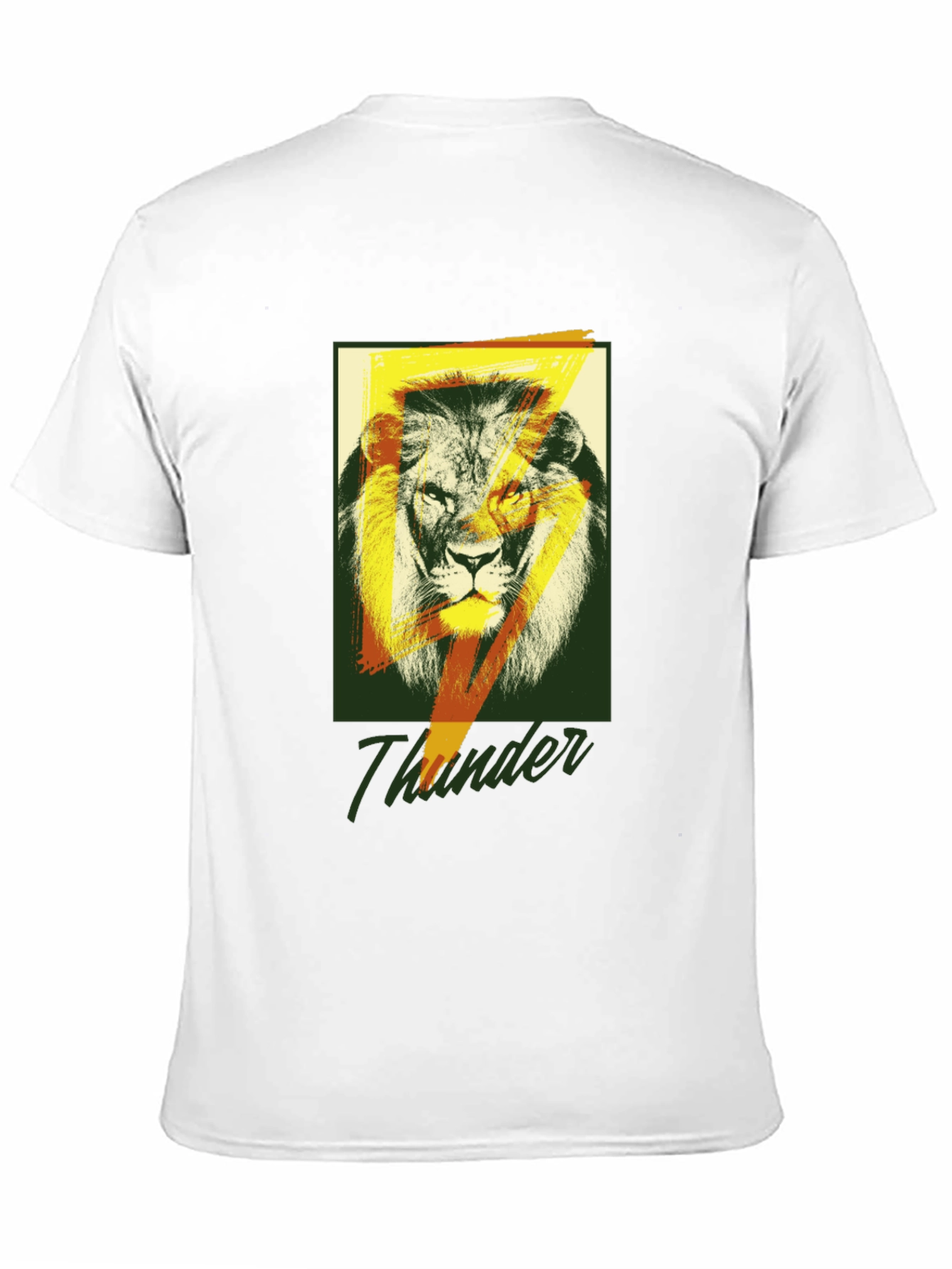 Black Lion Thunder Graphic Tee - Stylish Black T-Shirt view 11
