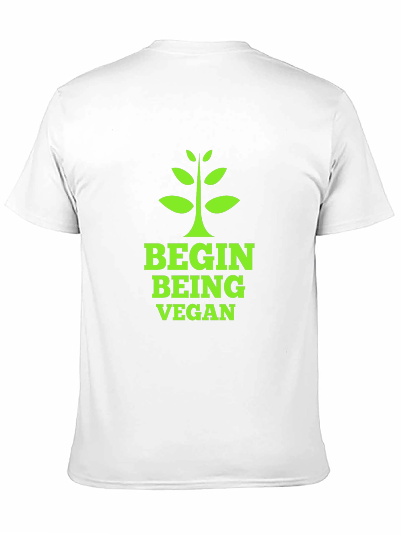 Black Begin Being Vegan T-Shirt view 11