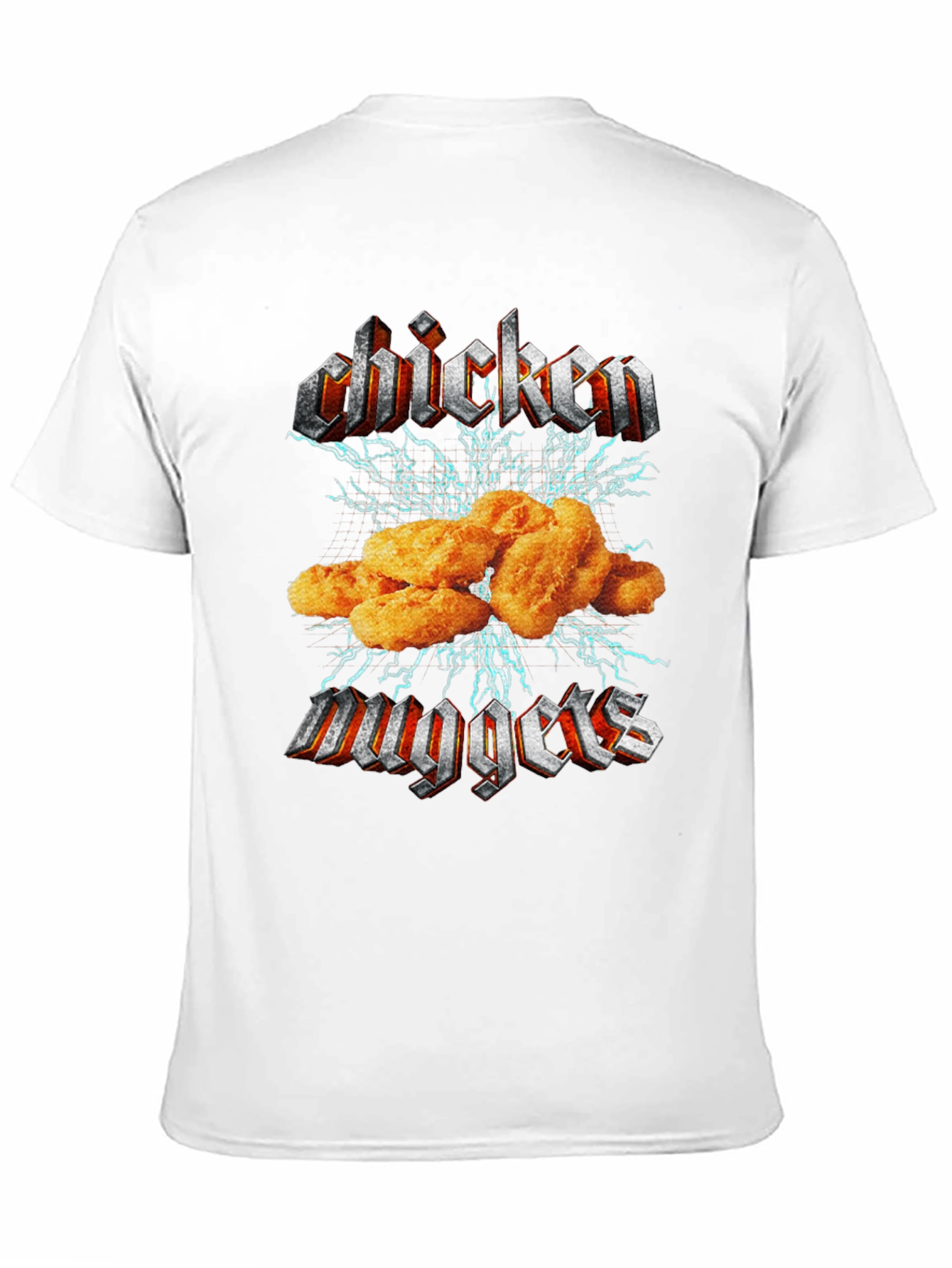 Black Chicken Nuggets Black T-Shirt - Foodie Humor view 11