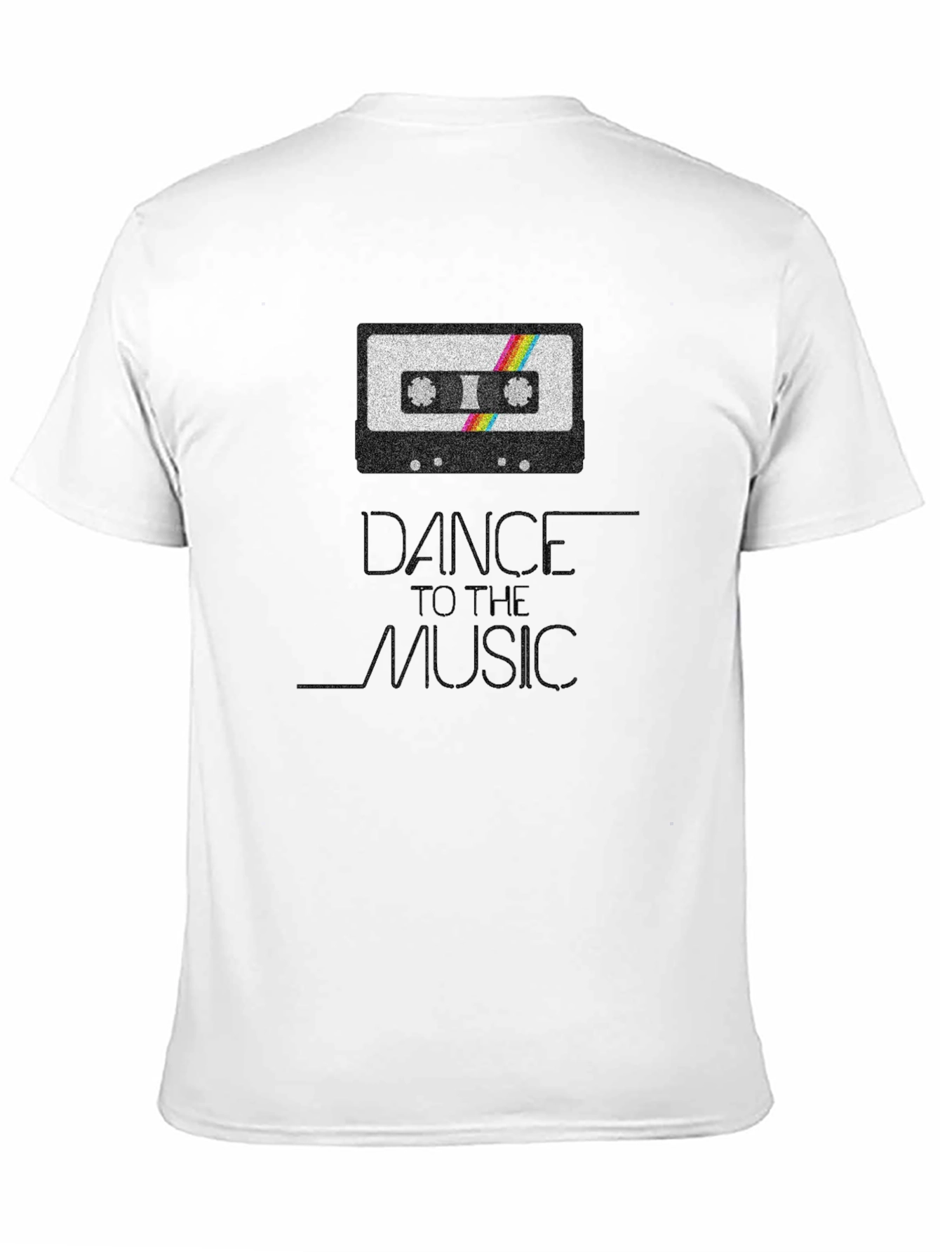 Black Dance To The Music Retro Cassette Tape T-Shirt view 11