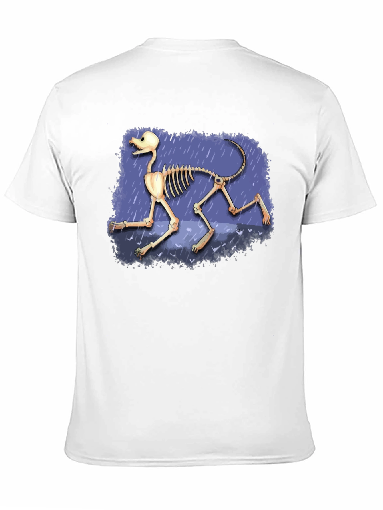 Black Dog Skeleton Graphic Tee - Black view 11