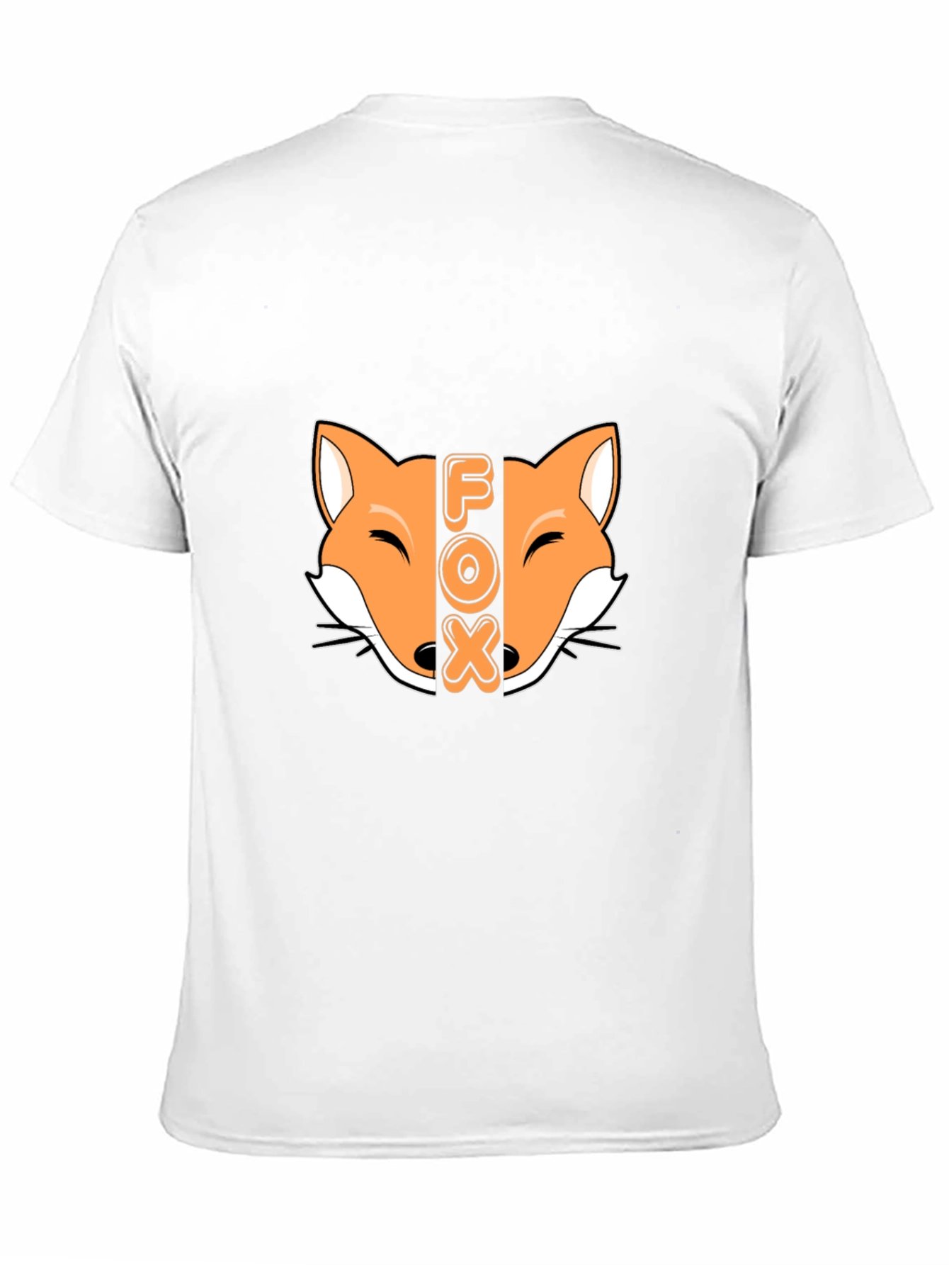 Black Cool Fox Graphic Black T-Shirt view 11