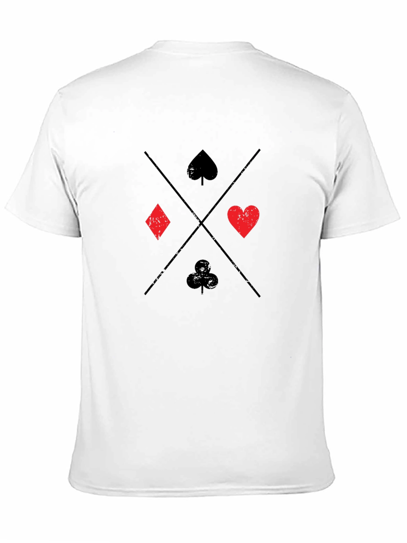 Black Ace Card Suit T-Shirt view 11