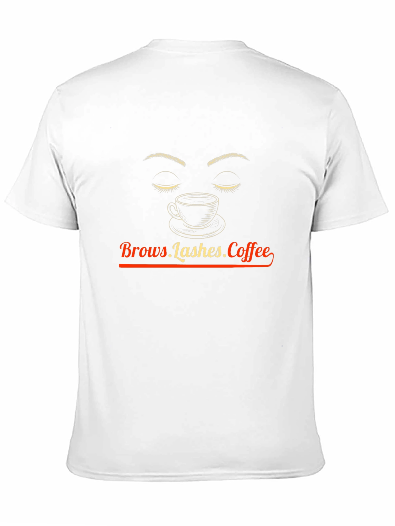 Black Brows Lashes Coffee Graphic Tee - Unisex Style view 11