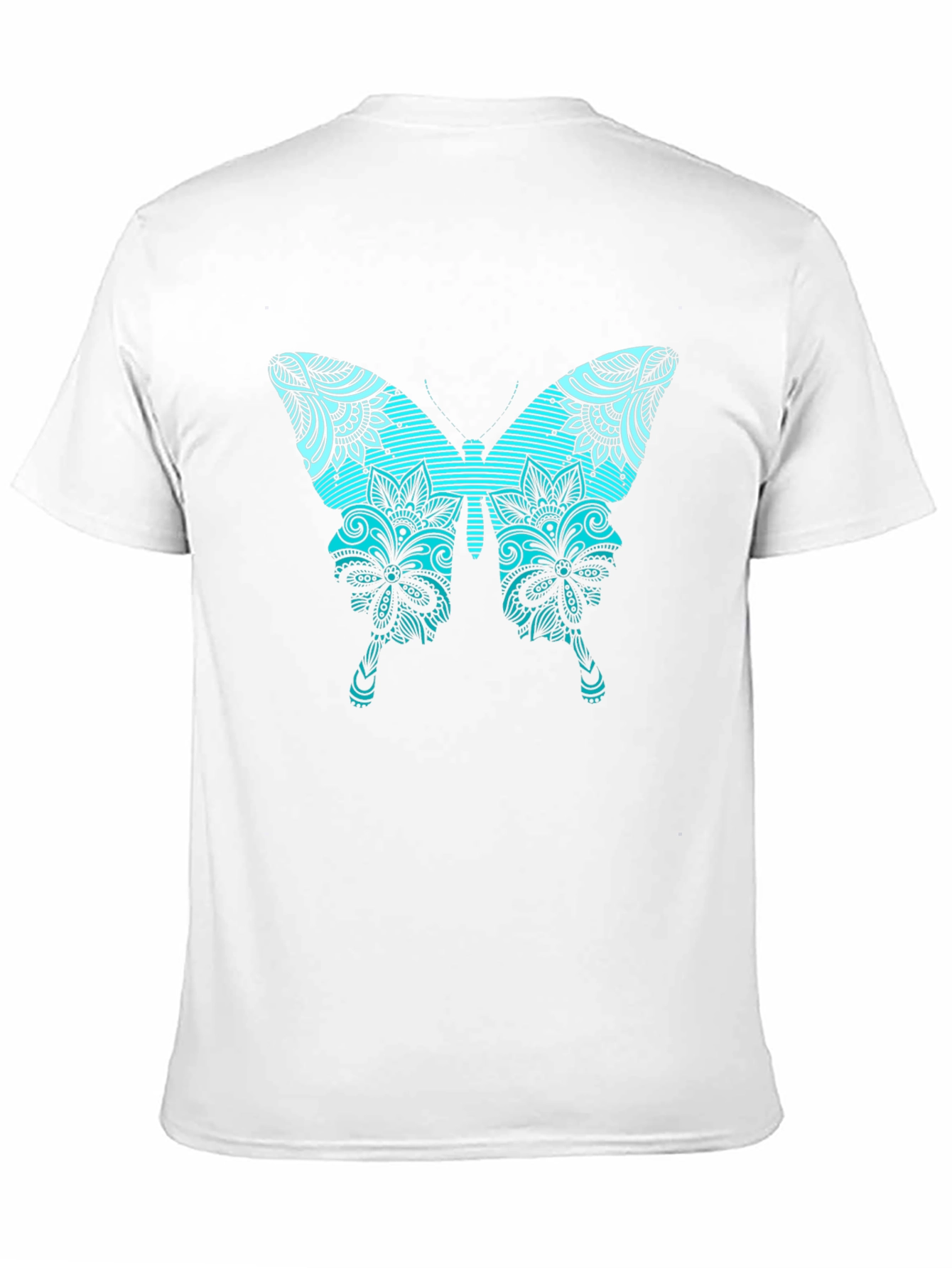 Black Butterfly Graphic Tee - Stylish Men's Black T-Shirt view 11