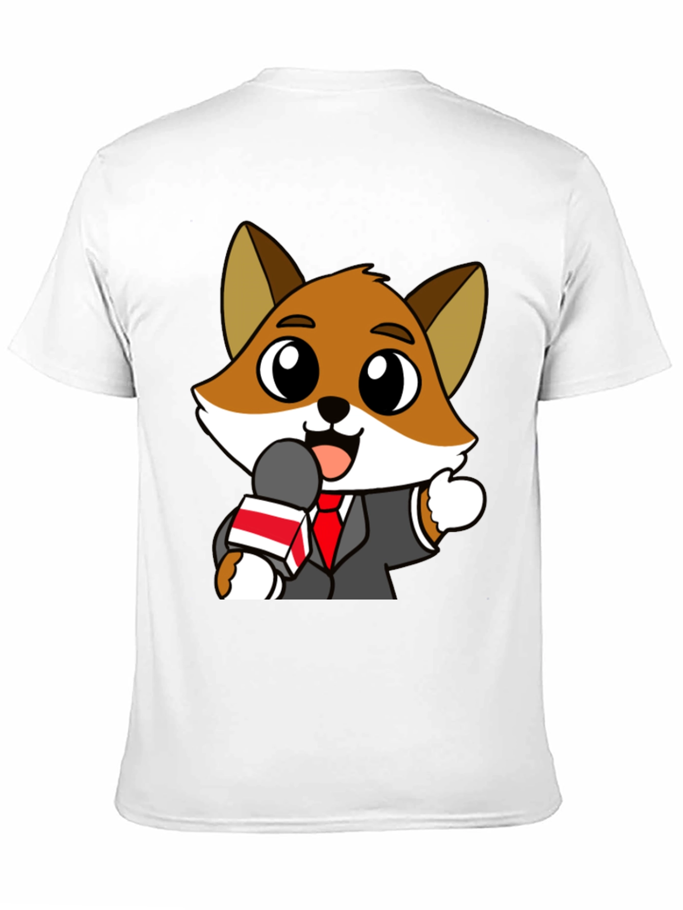 Black Fox News Reporter Graphic Tee view 11