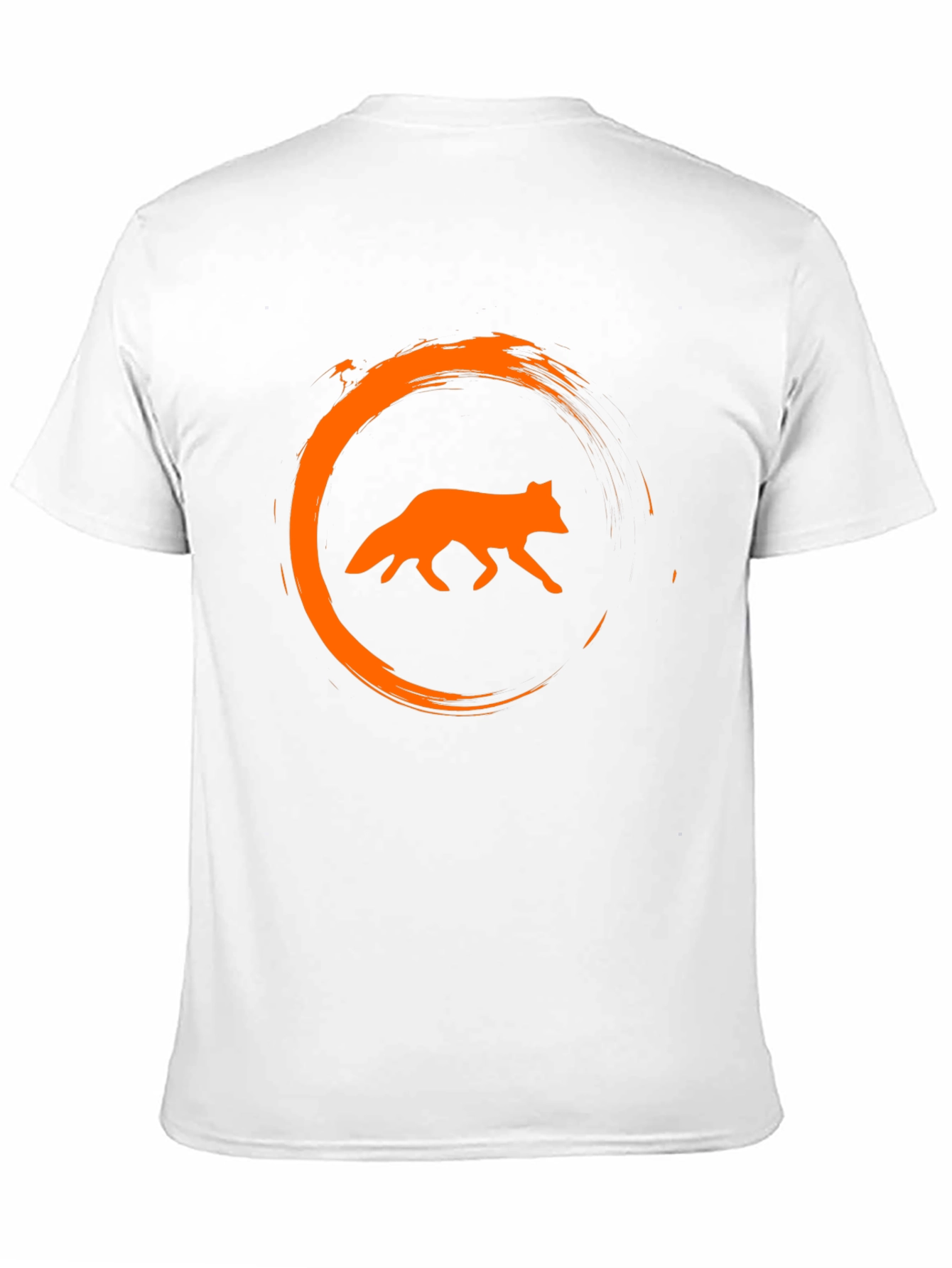 Black Fox Circle Graphic Black T-Shirt view 11