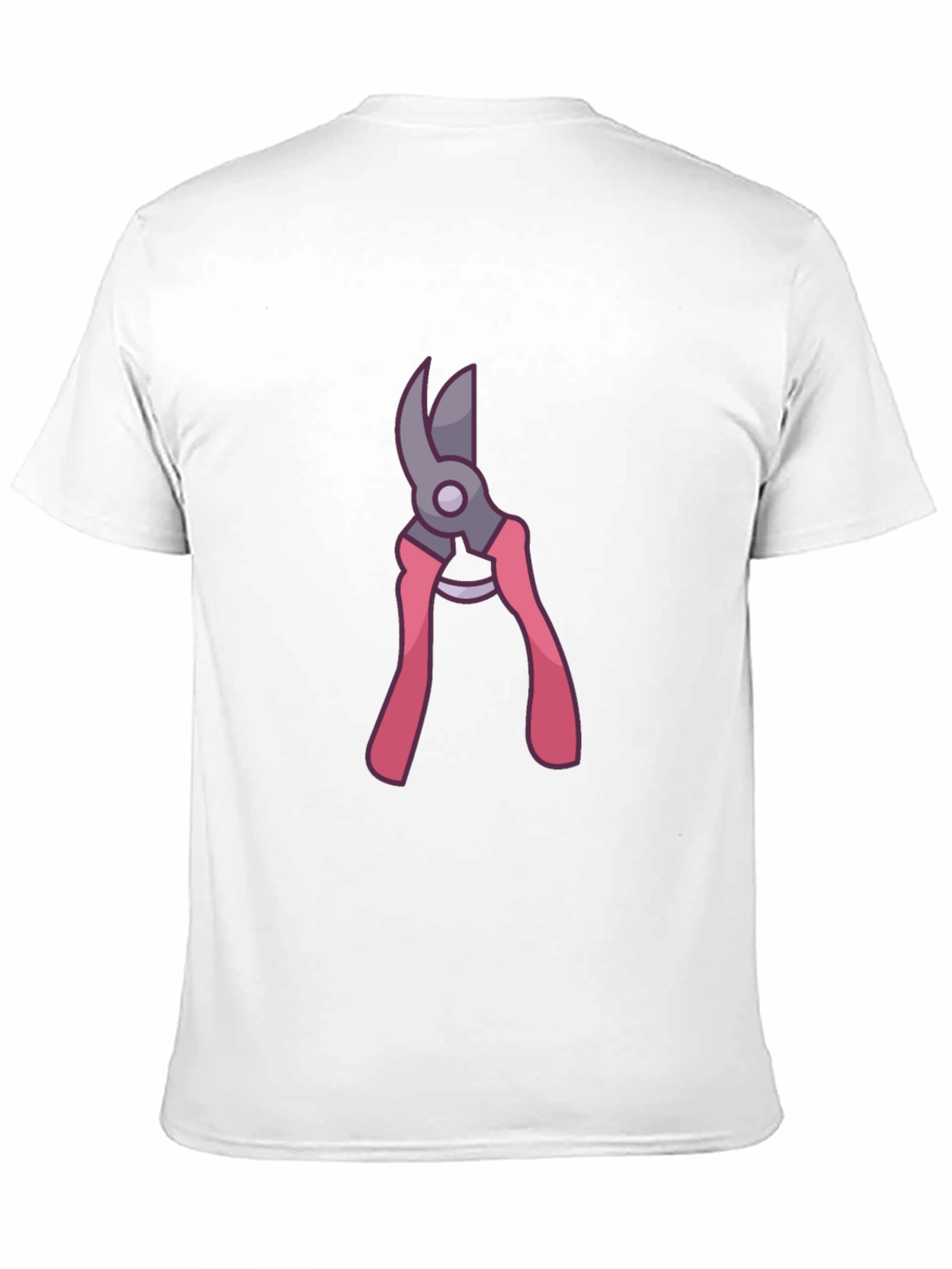 Black Gardening Pruner Graphic Tee - Black Cotton Blend Shirt view 11