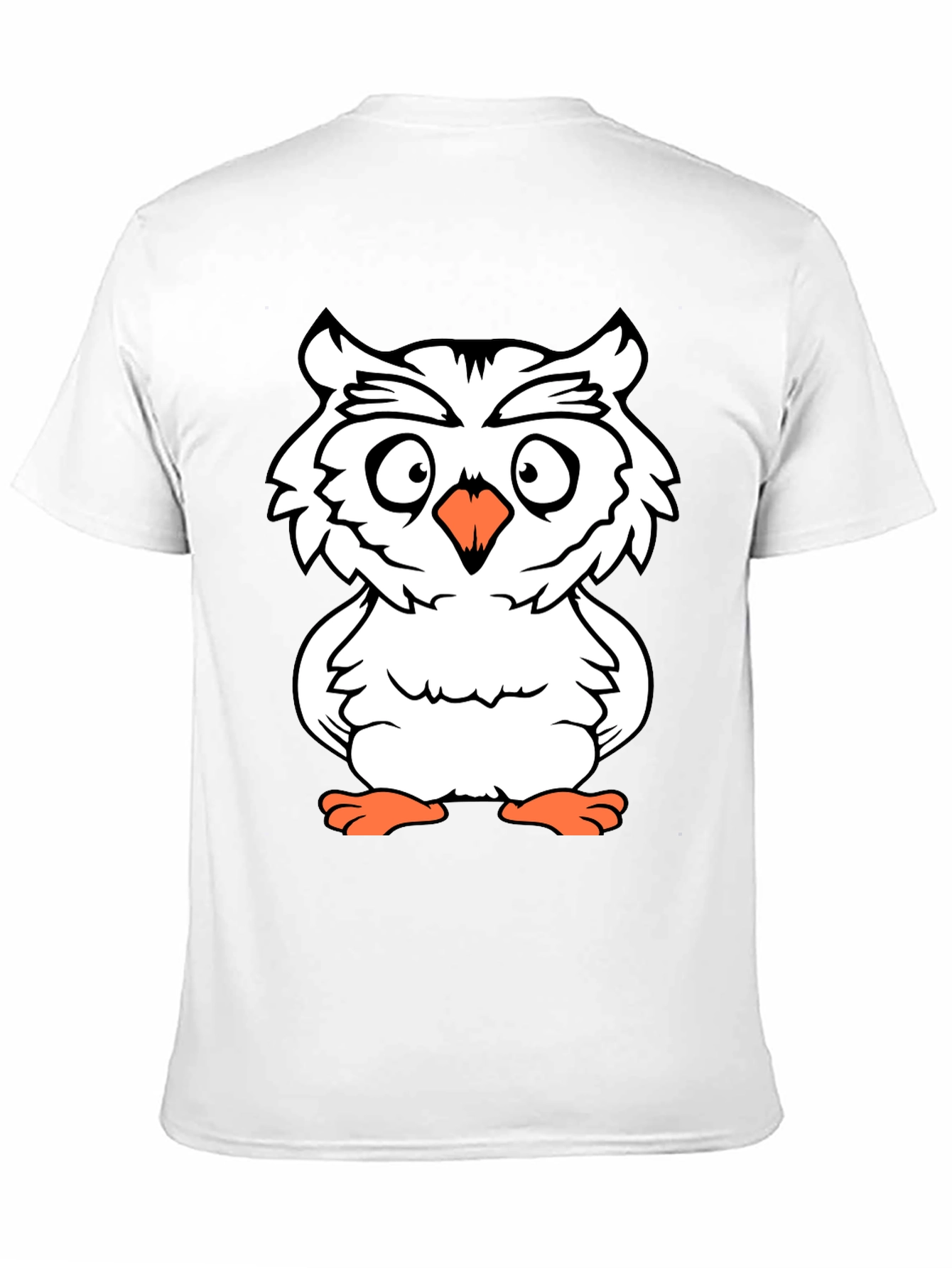 Black Owl Graphic Tee - Black Cotton T-Shirt view 11