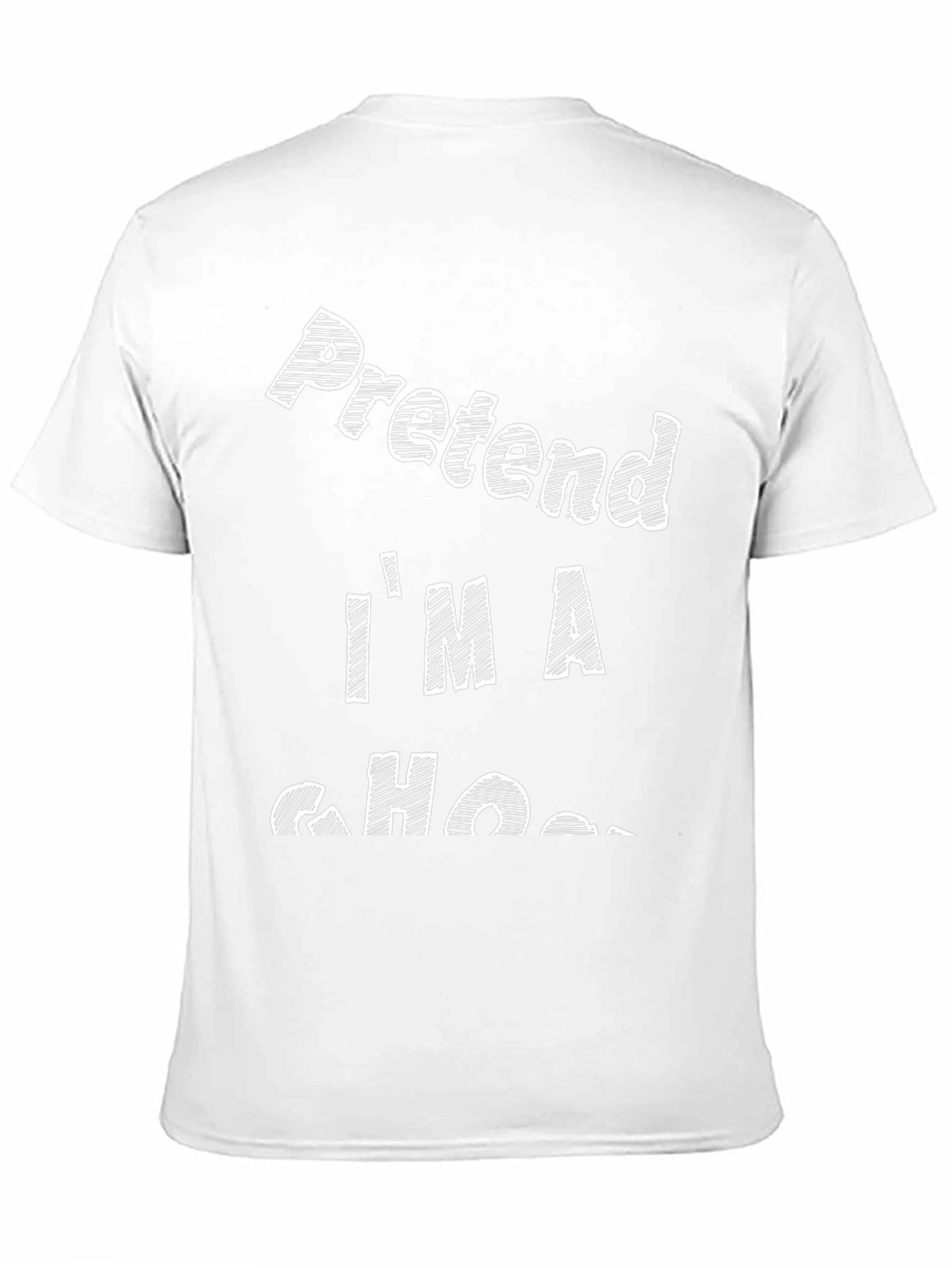 Black Pretend I'm A Ghost T-Shirt - Black view 11