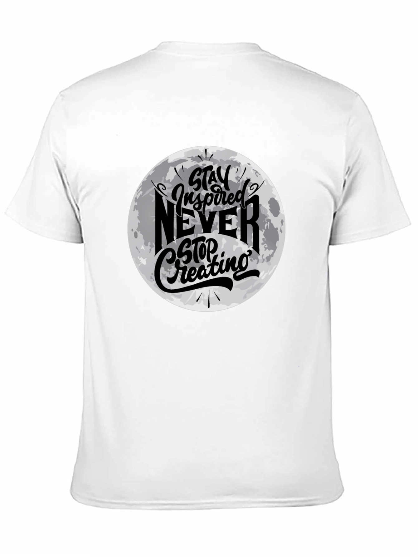 Black Stay Inspired Graphic Black T-Shirt view 11