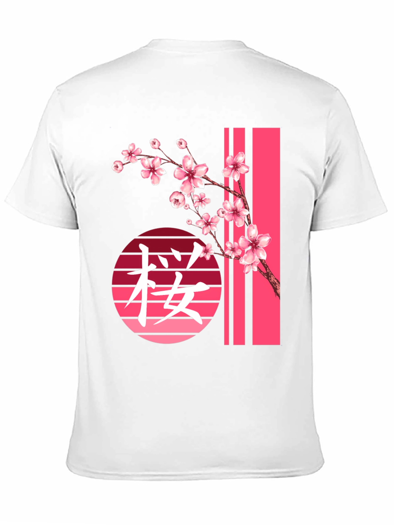 Black Sakura Blossom Graphic Tee view 11