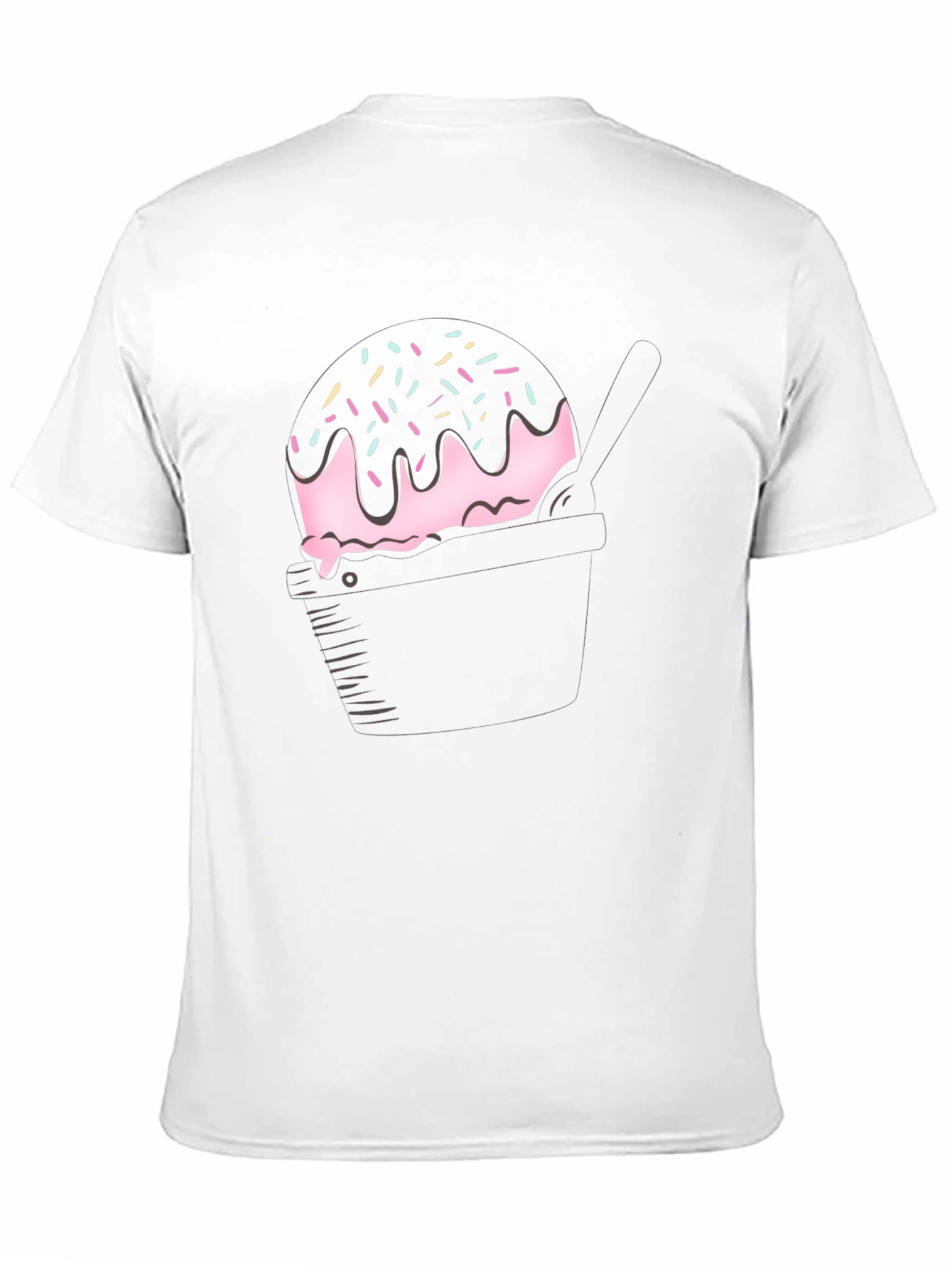 Black Cupcake Graphic Tee - Black Cotton T-Shirt view 11